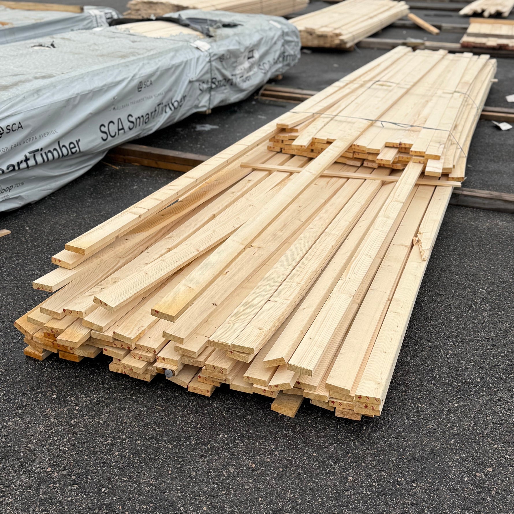 Paket Läkt 22x70 131st 3,6-5,4m (B-Sortering) - Spirec