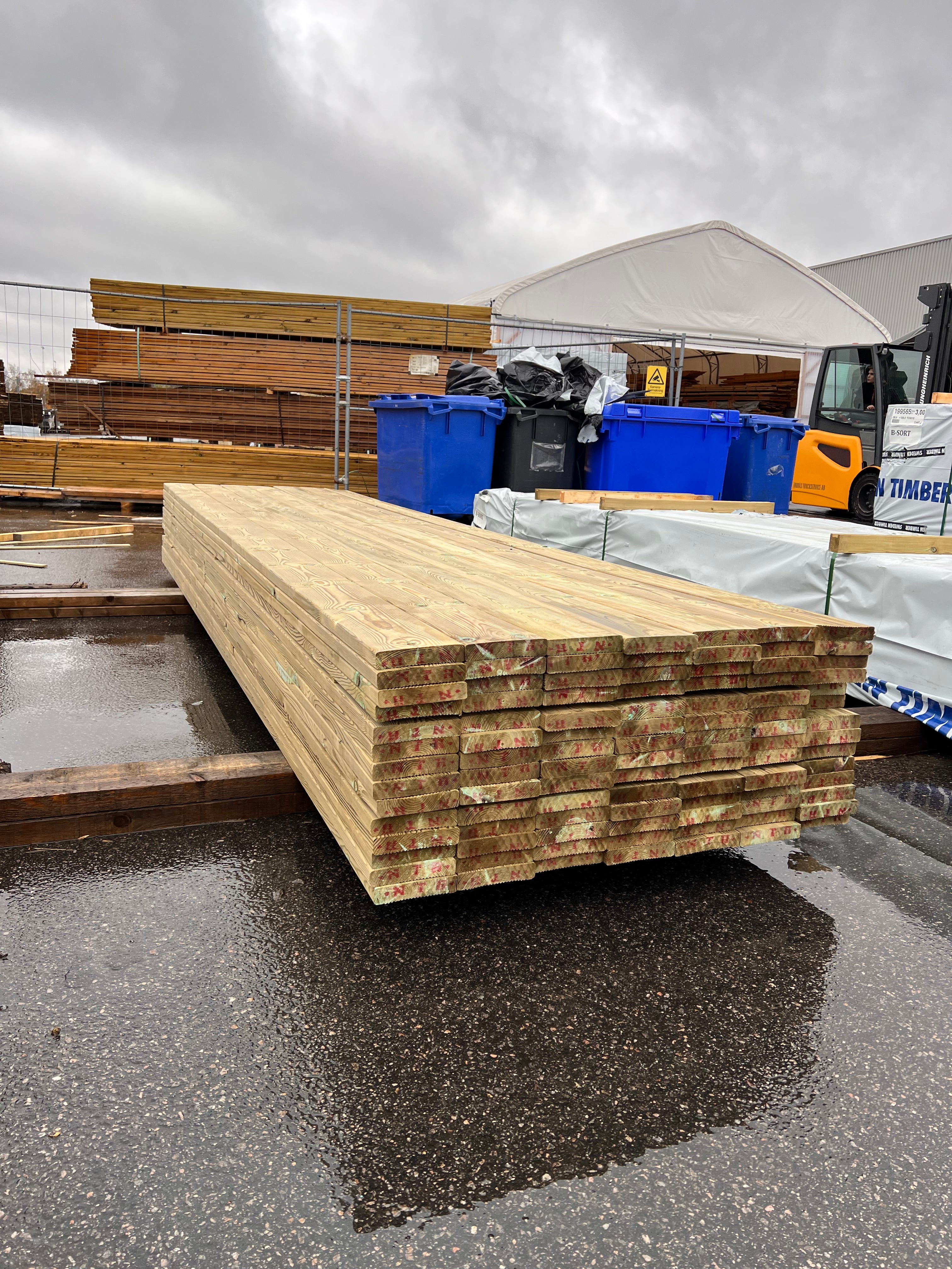 Paket Trall Rillad 28x145mm – 98 st 4.20m Tryckimpregnerad B-sort