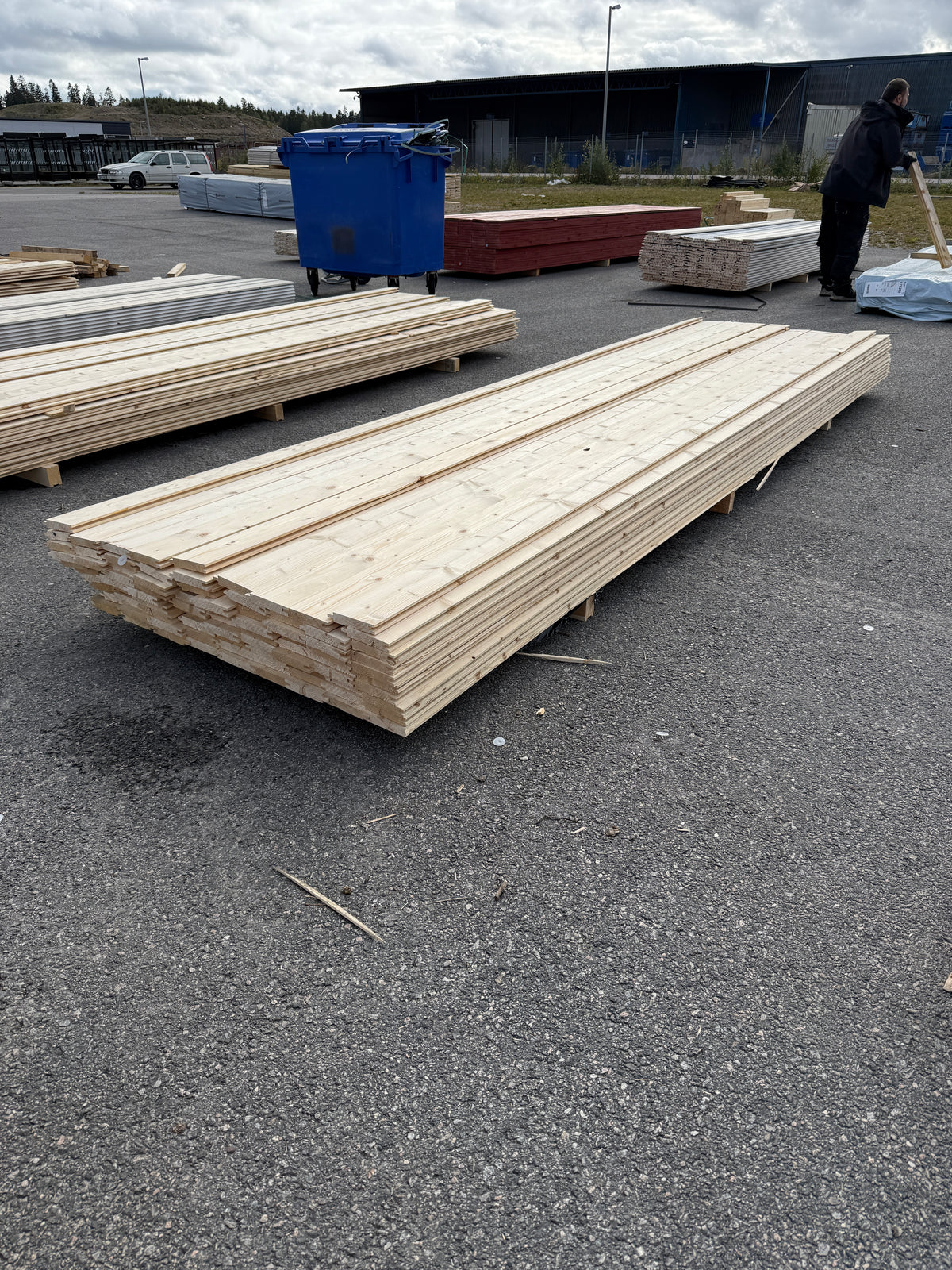 Paket Spontpanel 22x120mm, 84st 3,90m Obehandlad