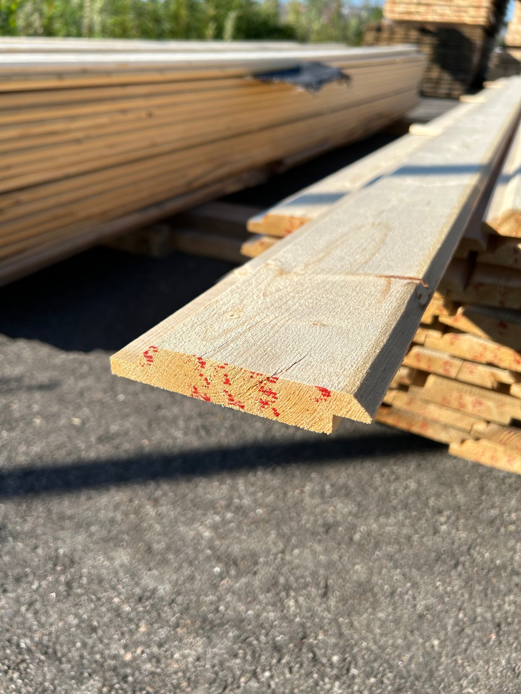 Paket Ytterpanel Dubbelfas Fals 22x120mm, 80st 3.60m- Väderbitet