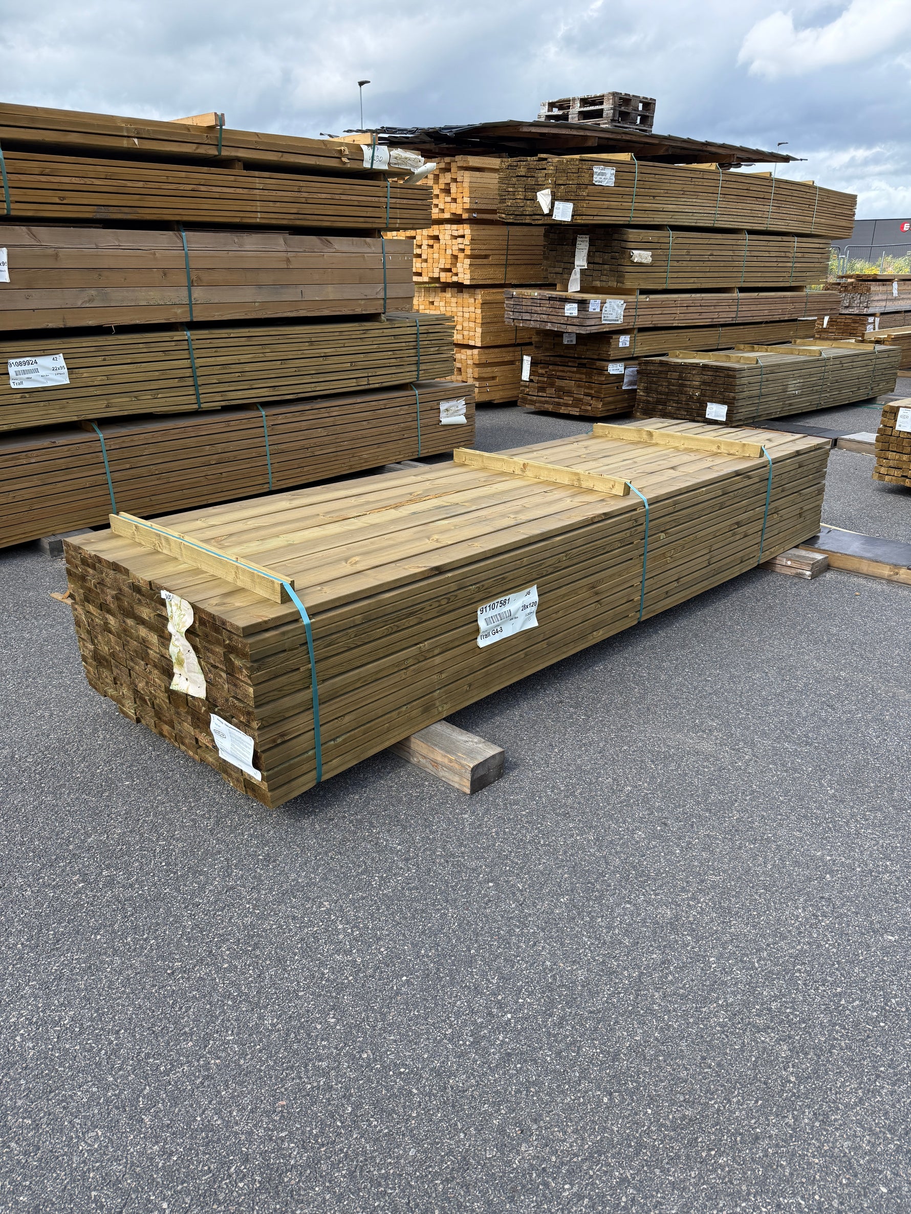 Paket Tryckimpregnerad Trall 28×120 mm, 153st 3,60m (G4-3)