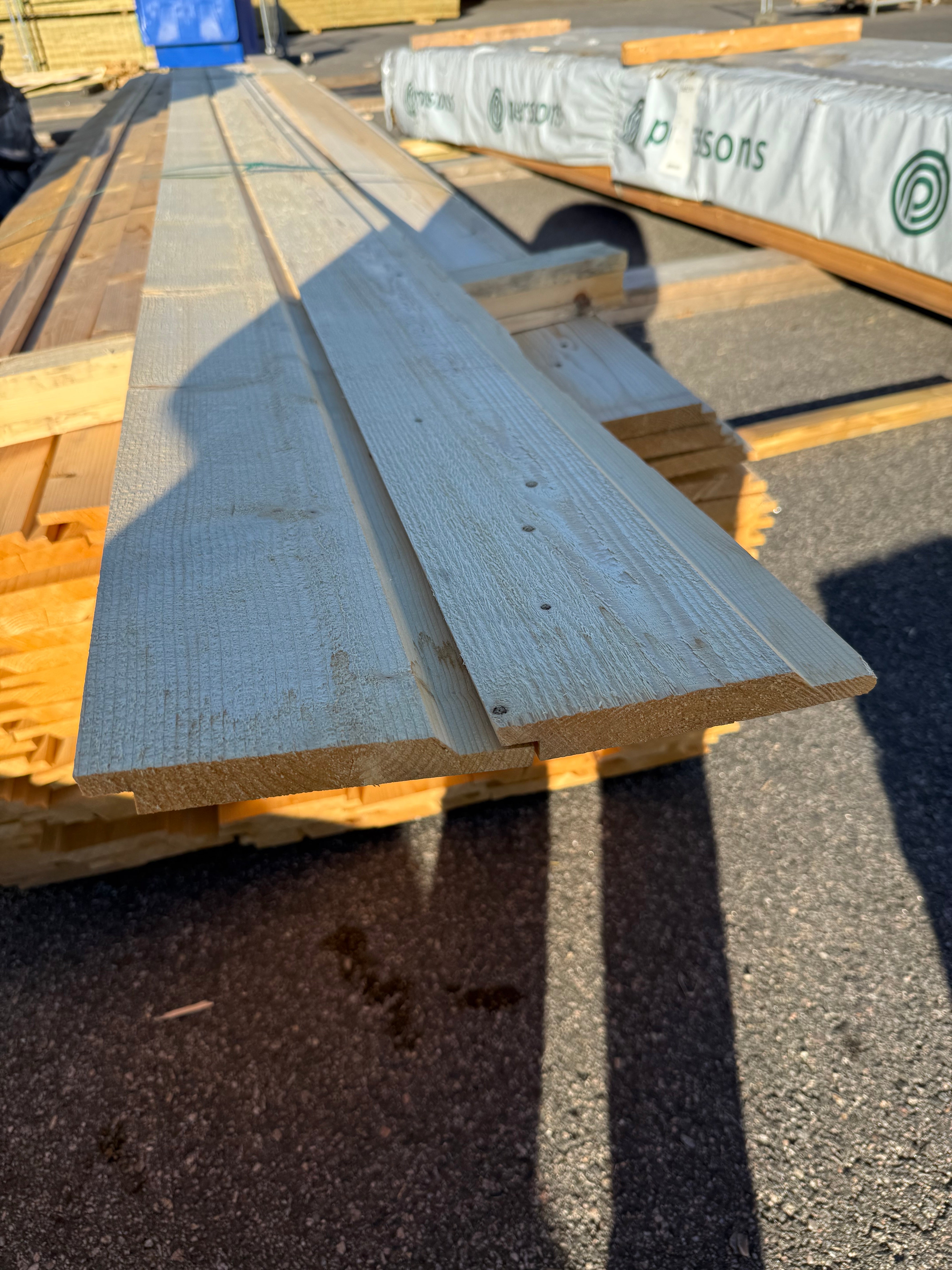 Paket Ytterpanel 22x165mm – 126 st 5,40 m (gran, obehandlad)