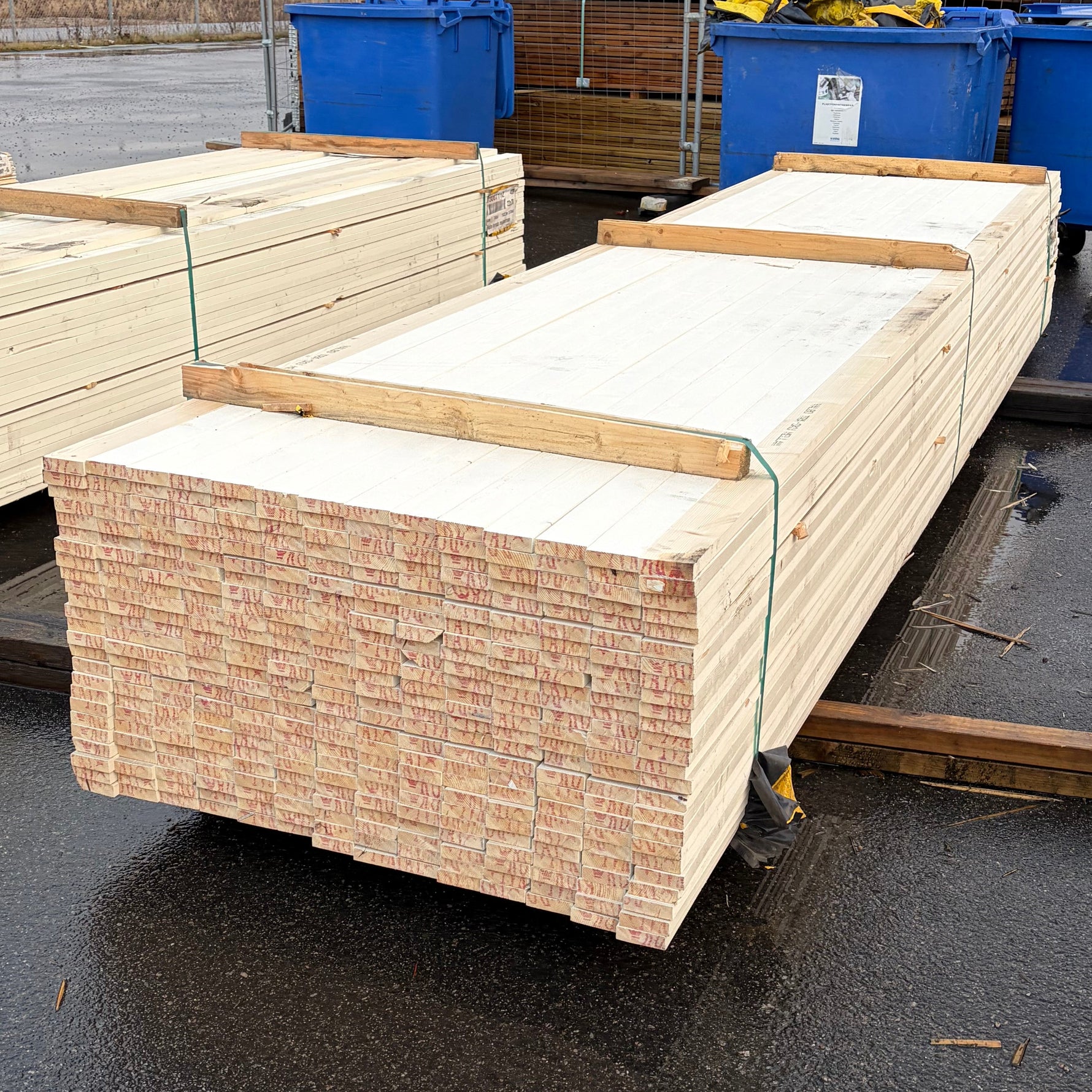 Paket Råplan Klyvsida Mellanstruken 22x70mm, 350st 4.80m - Spirec
