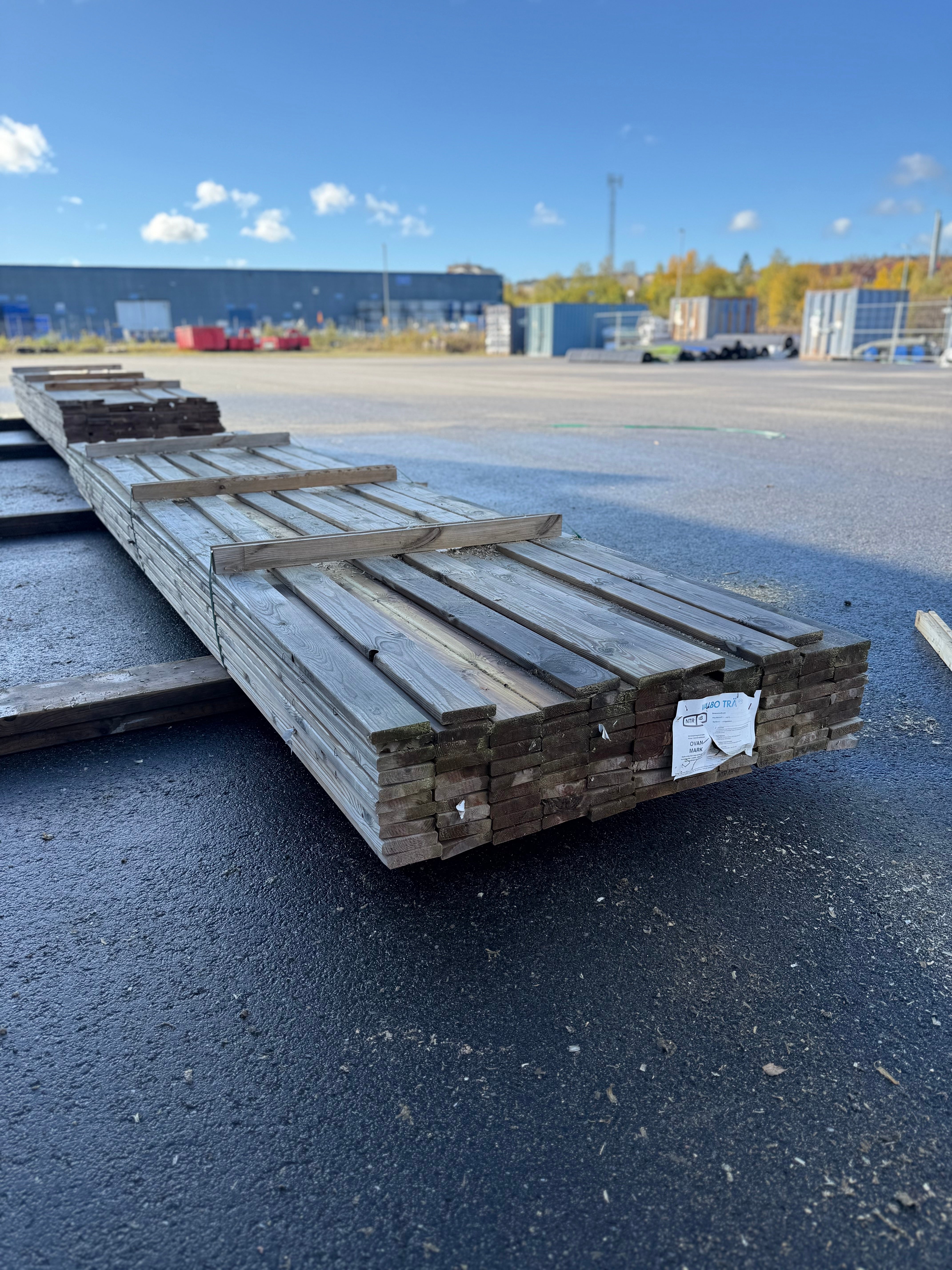 Paket Tryckimpregnerad Trall 22x95mm, 106st 4,20m