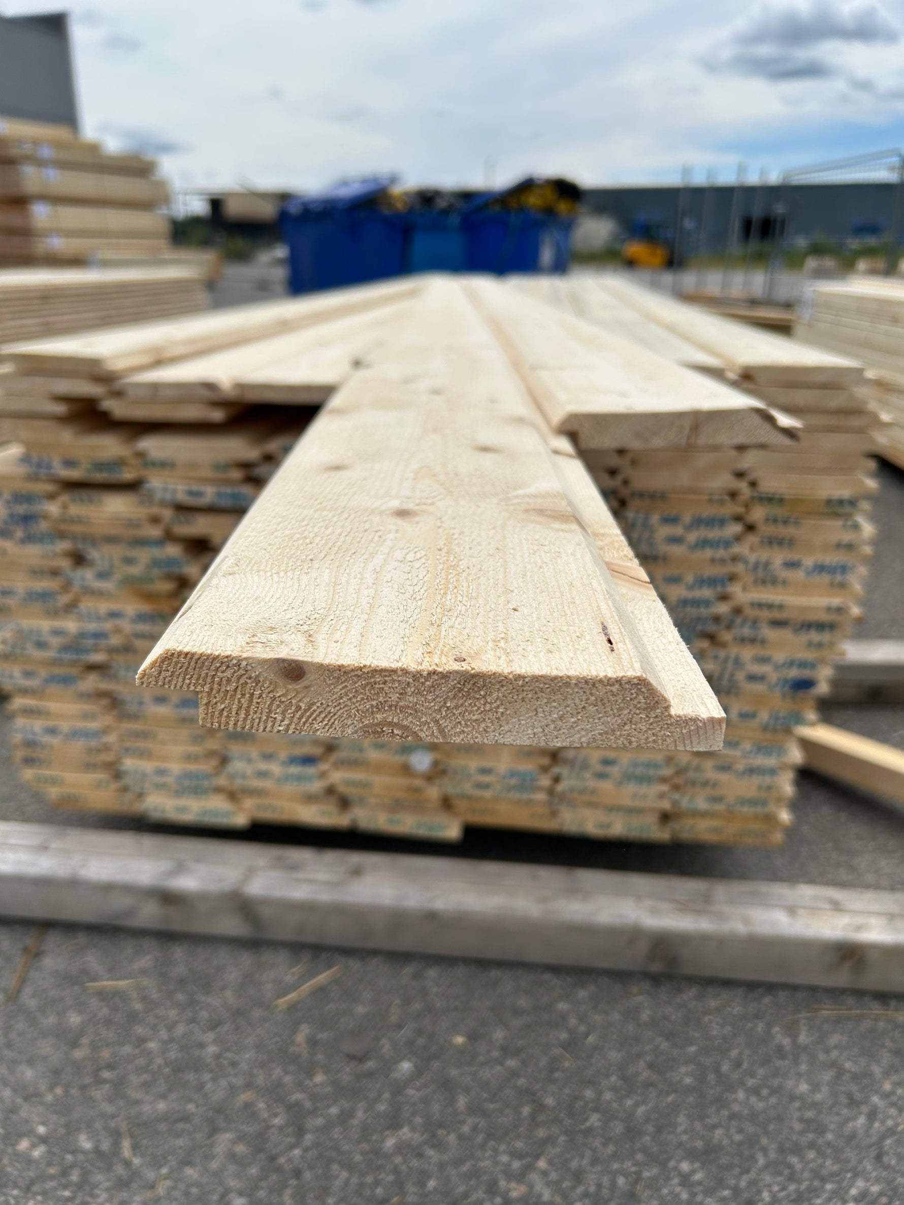 Paket Dubbelfas Halvspont 22x145mm 3.90m 175st Obehandlad