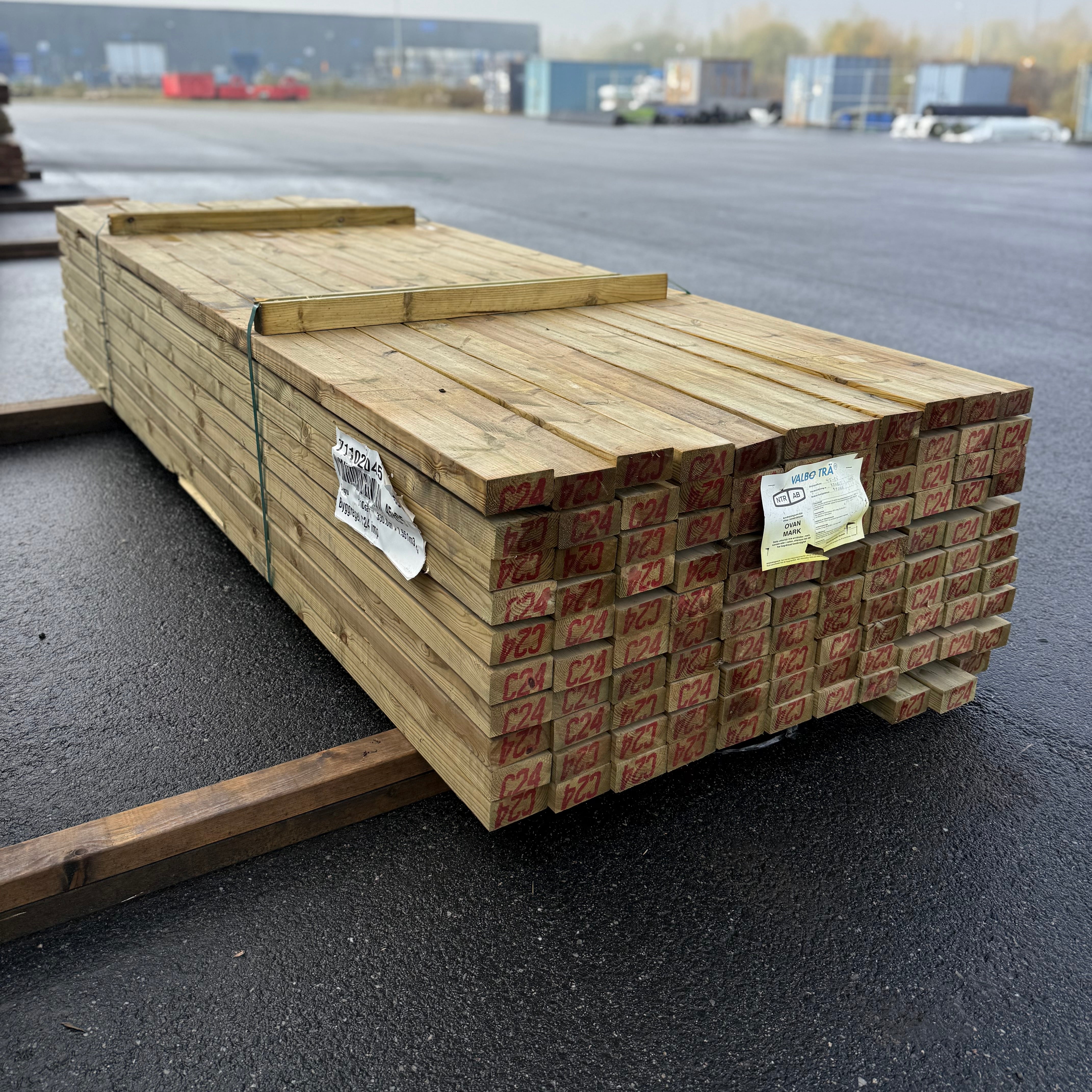 Reglar 45x95mm, 3,00m (Tryckimpregnerad C24)