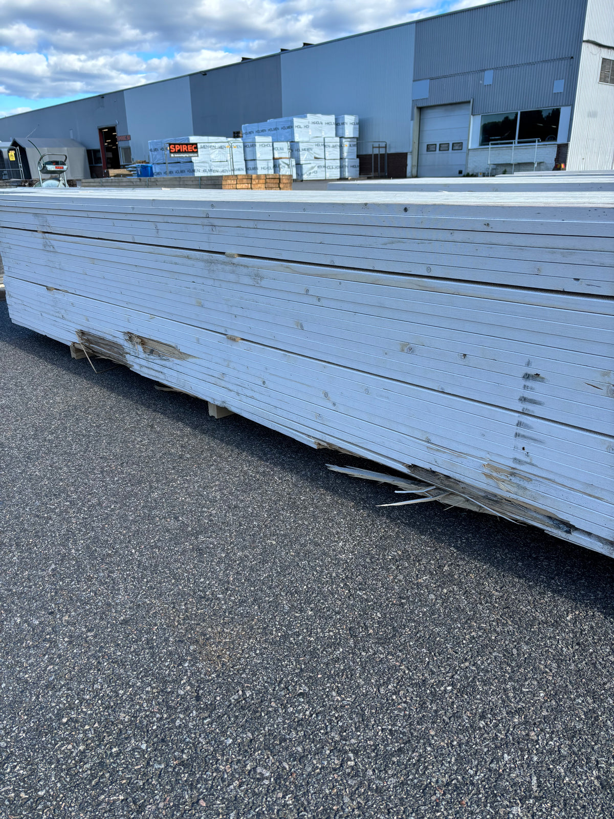 Paket Finsågade Brädor 22x95mm 3,60m 286st Vit Mellanstrukna