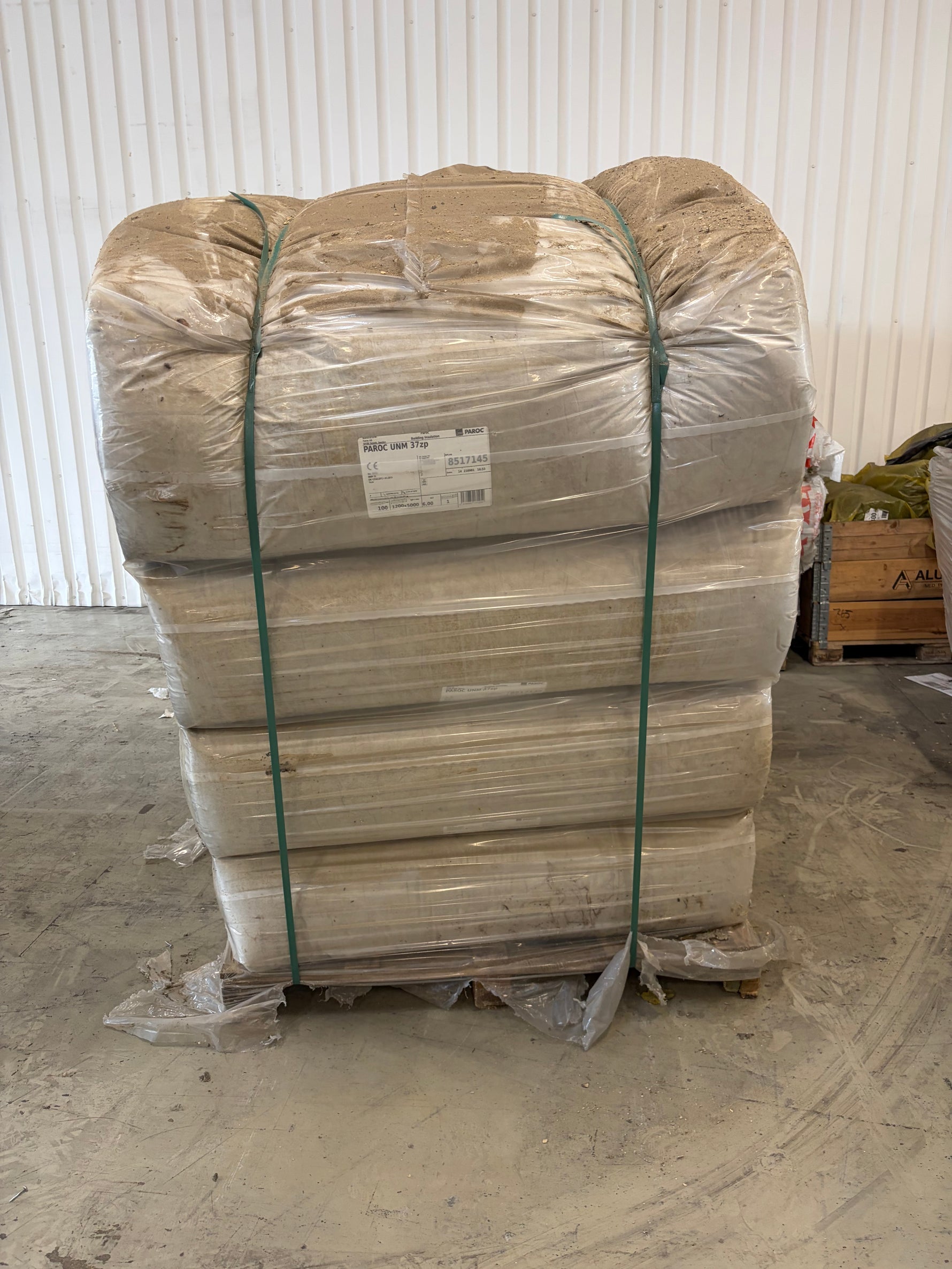 Pall Isolering PAROC UNM 37zp Isolering 100x1200x5000mm – 16 balar