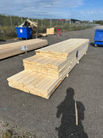 Parti Finsågade Brädor 22x145 mm – 3,60–4,80 m (Andra sortering)