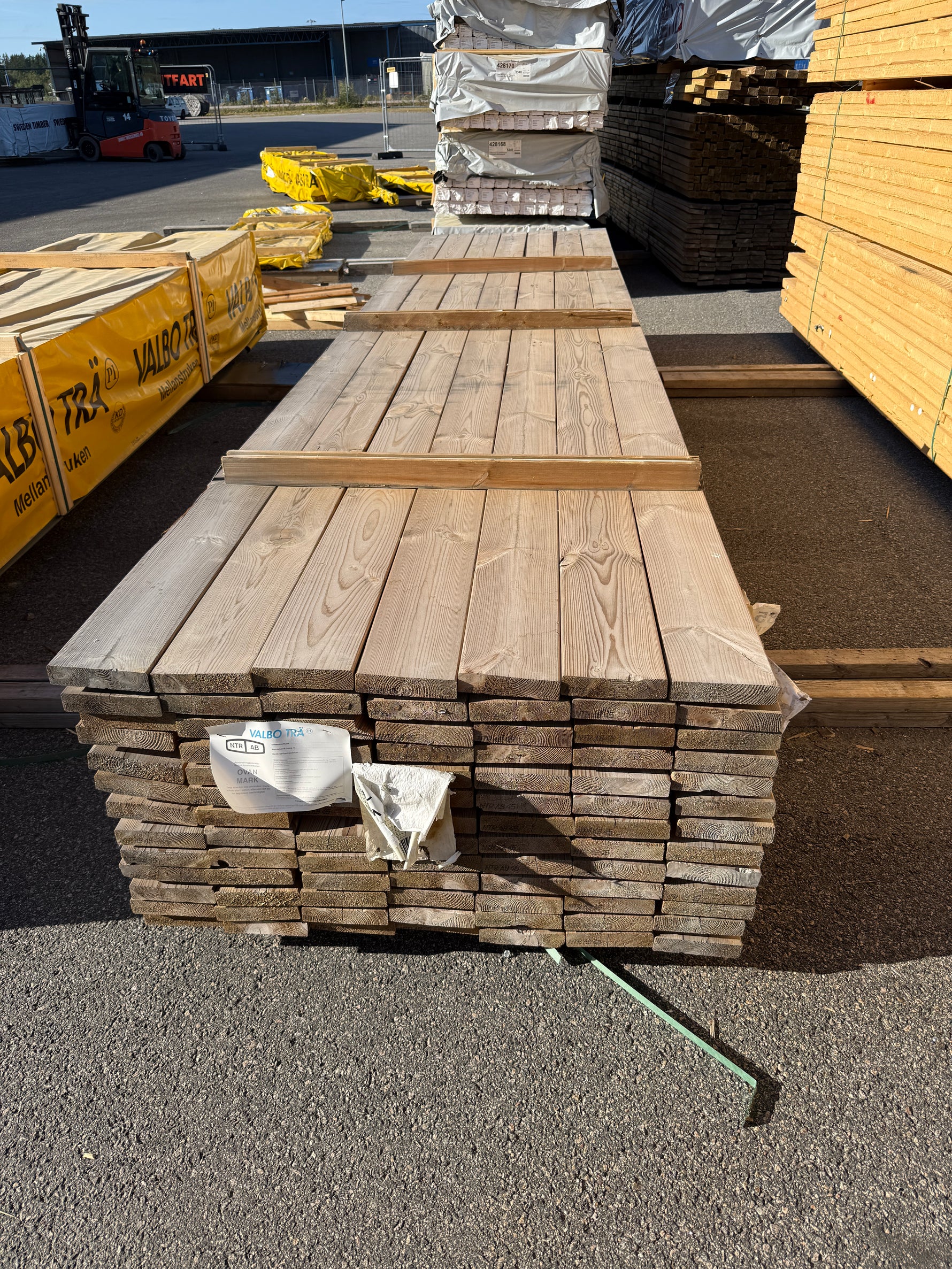Paket Tryckimpregnerad Trall 34x145mm 4,50m 91st- Furu
