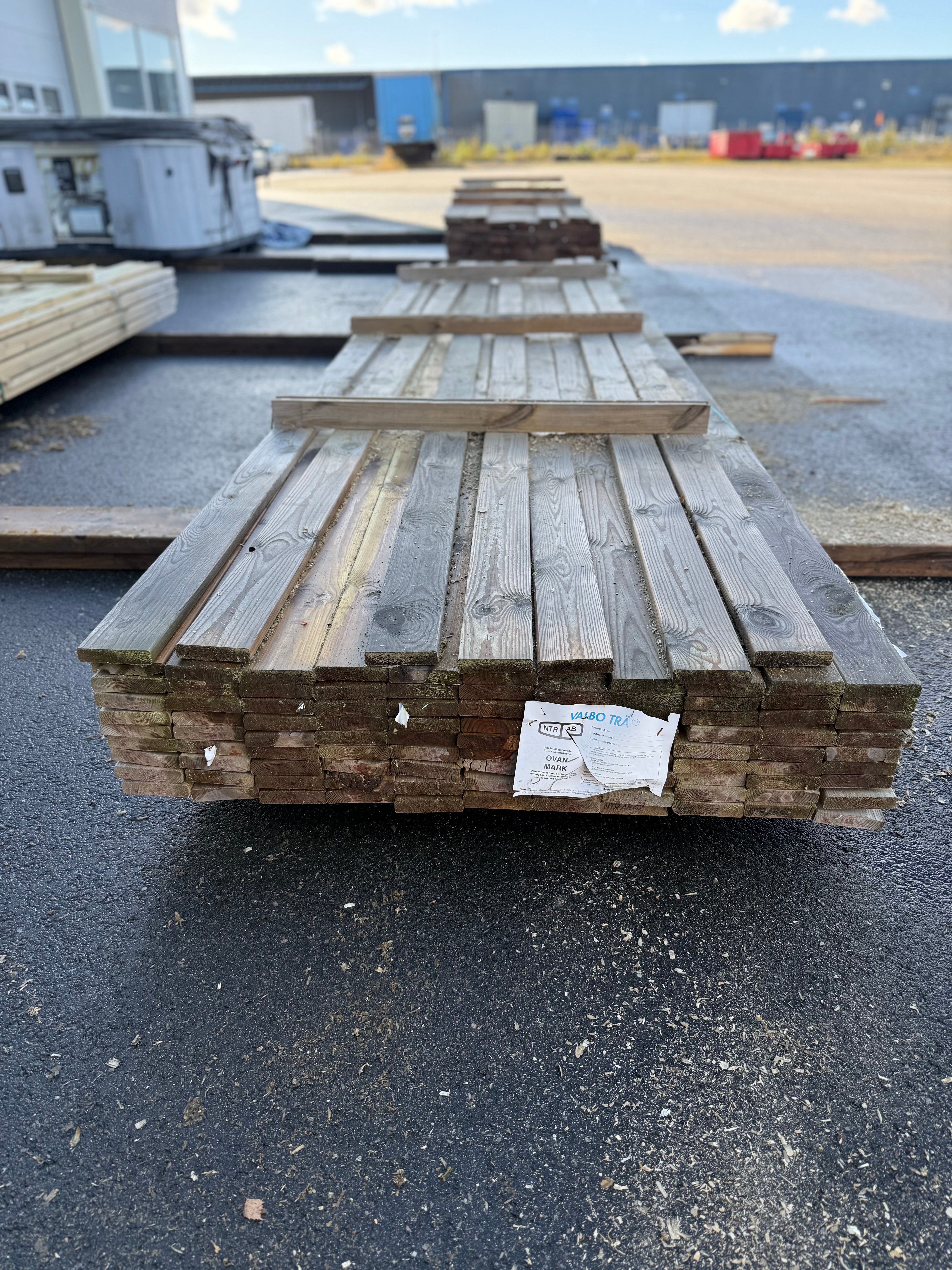 Paket Tryckimpregnerad Trall 22x95mm, 106st 4,20m