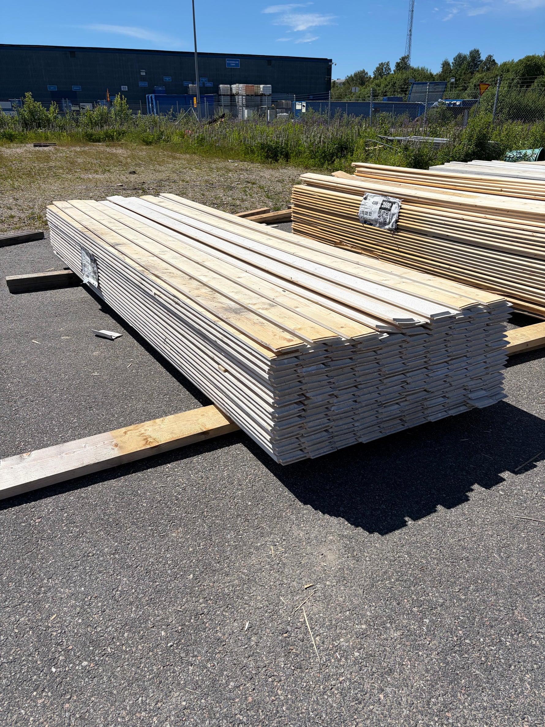 Paket Ytterpanel Enkelfas Fals Ändspont 22x120mm, 185st 3.60m