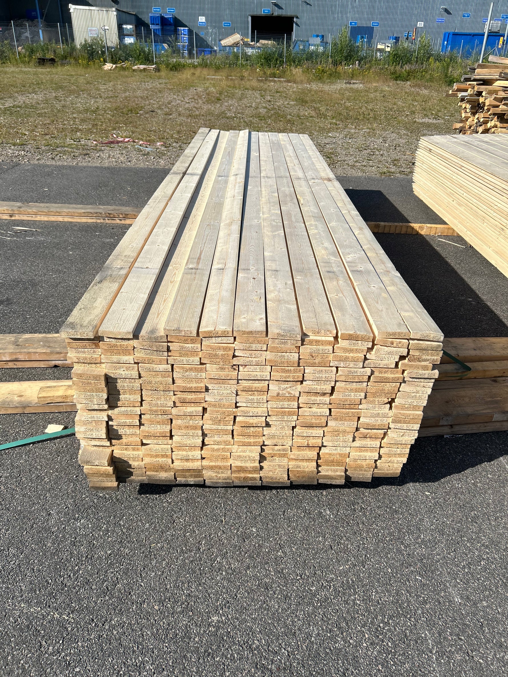 Paket Finsågade Brädor 22x95mm 4,20m 285st Obehandlad