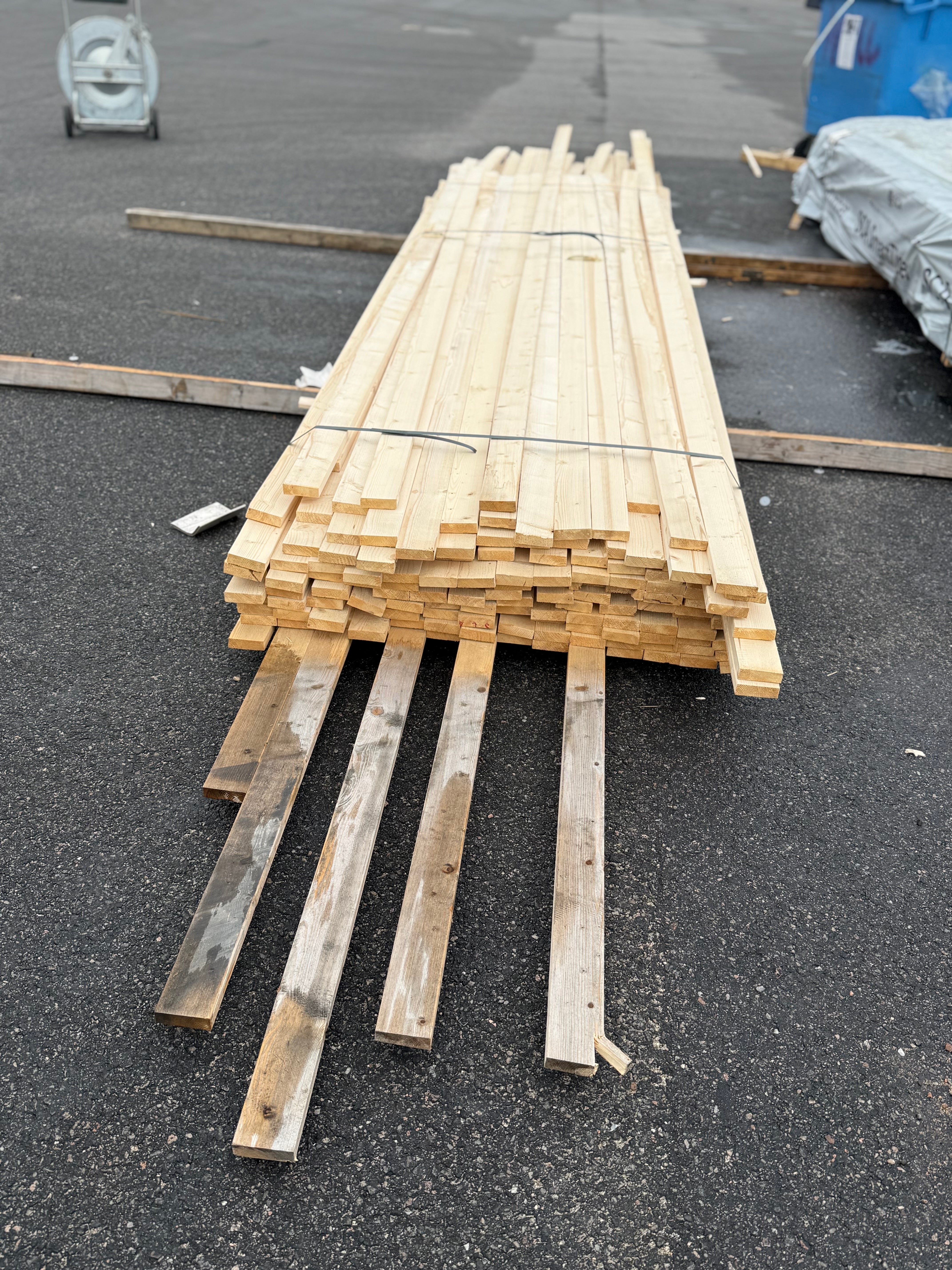 Paket Läkt 22x70 131st 3,6-5,4m (B-Sortering)