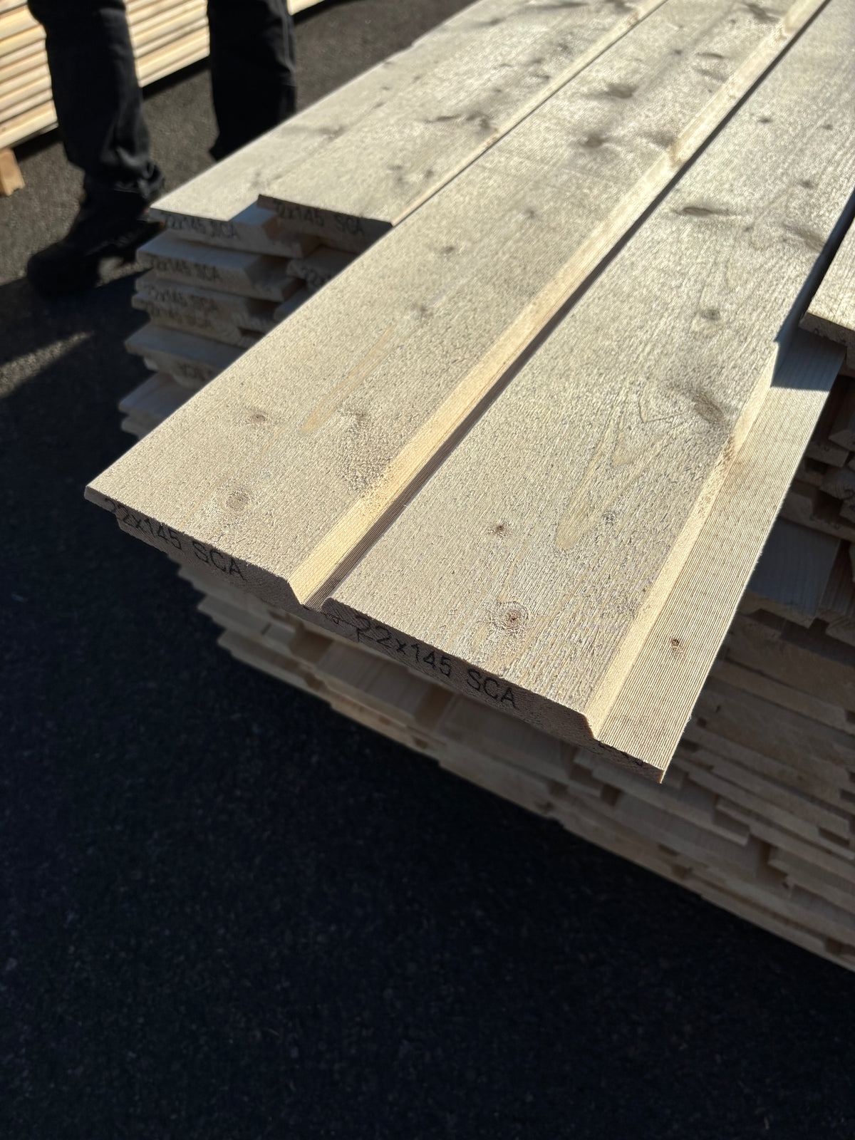 Paket Spårpanel 22x145mm 4,80–5,40m 151st (Andra Sortering)