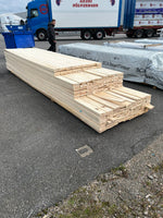 Parti Finsågade Brädor 22x120 mm – 3.60–4.80 m (Andra sortering)