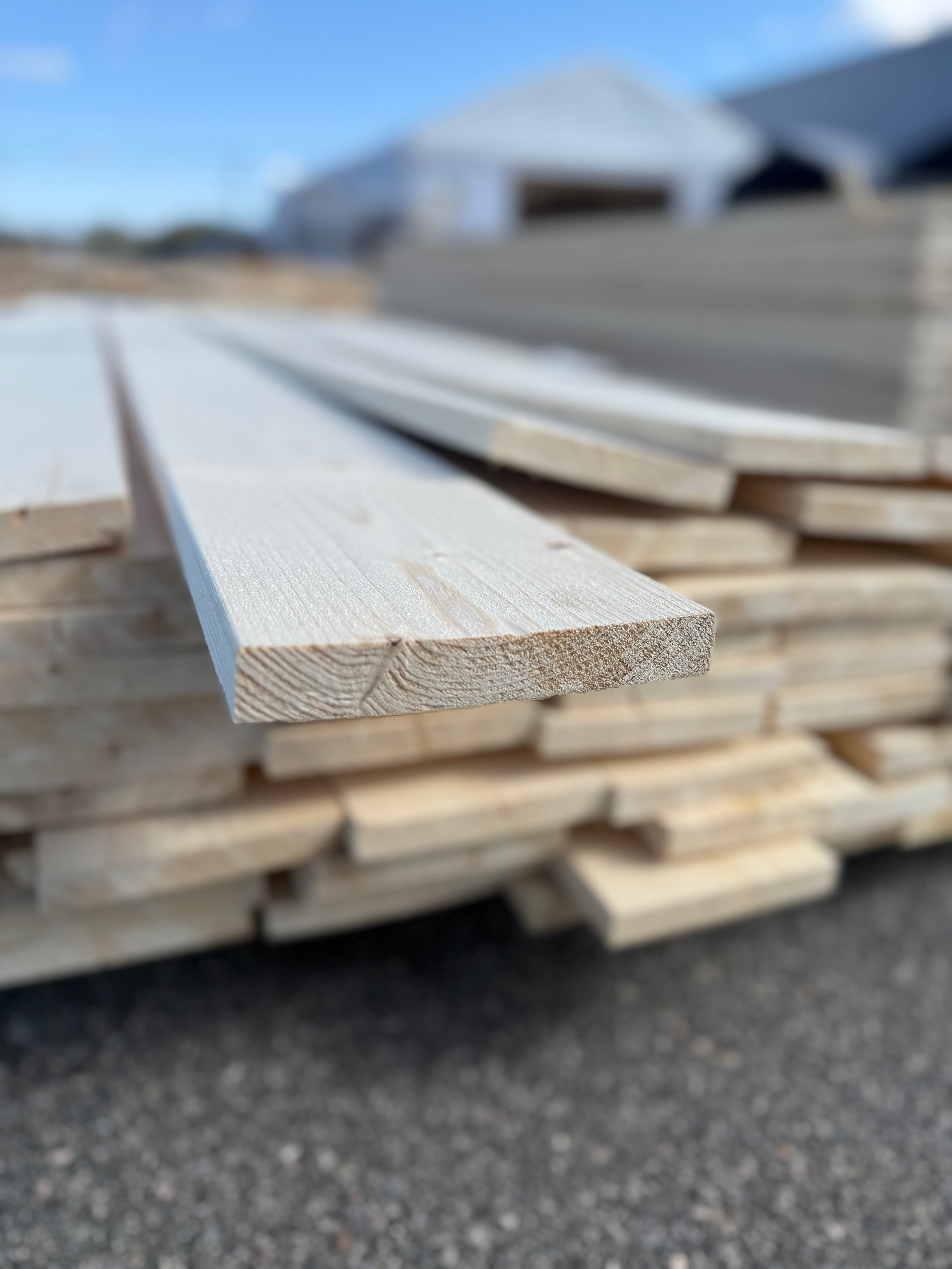 Paket Finsågad Panel 22x145mm 80st 3.0–5.40m – Andra sortering