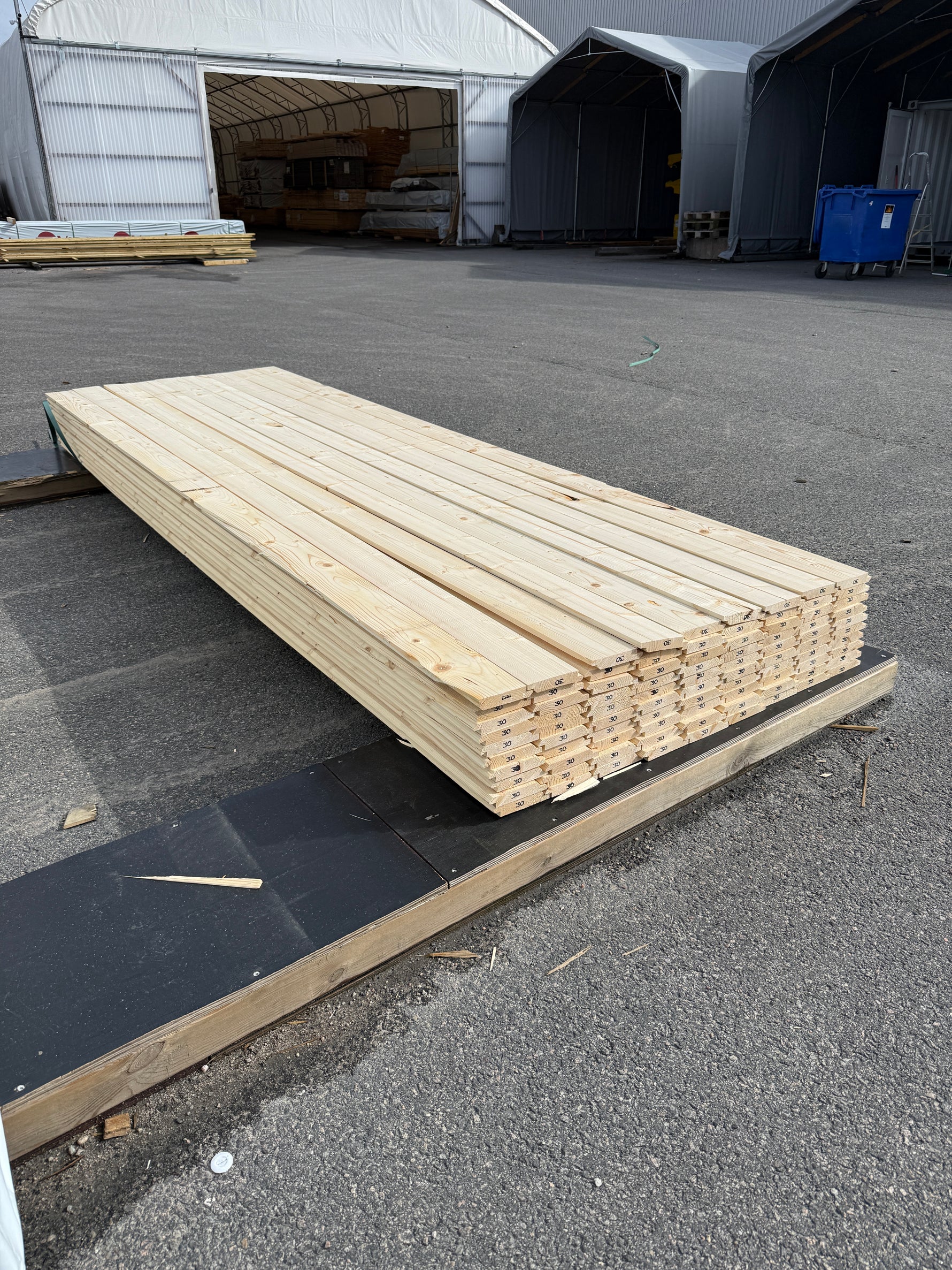 Paket Ytterpanel Dubbelfasspont 22x120 mm – 3,00 m 90st (Obehandlad)