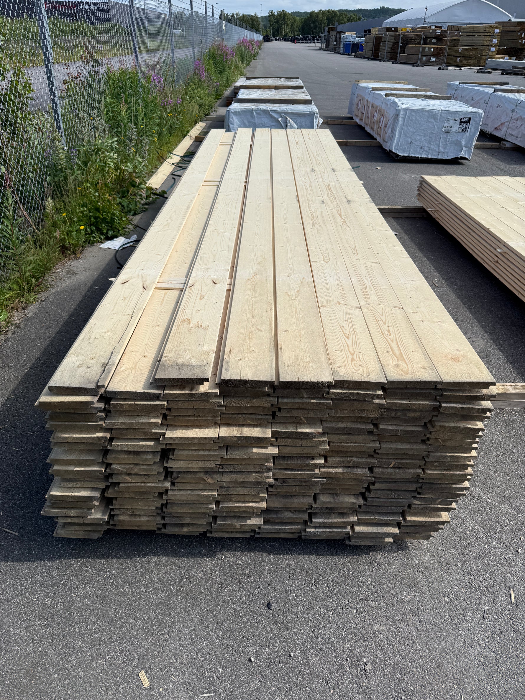 Paket Ytterpanel 22x145mm 4.20m  151st obehandlad
