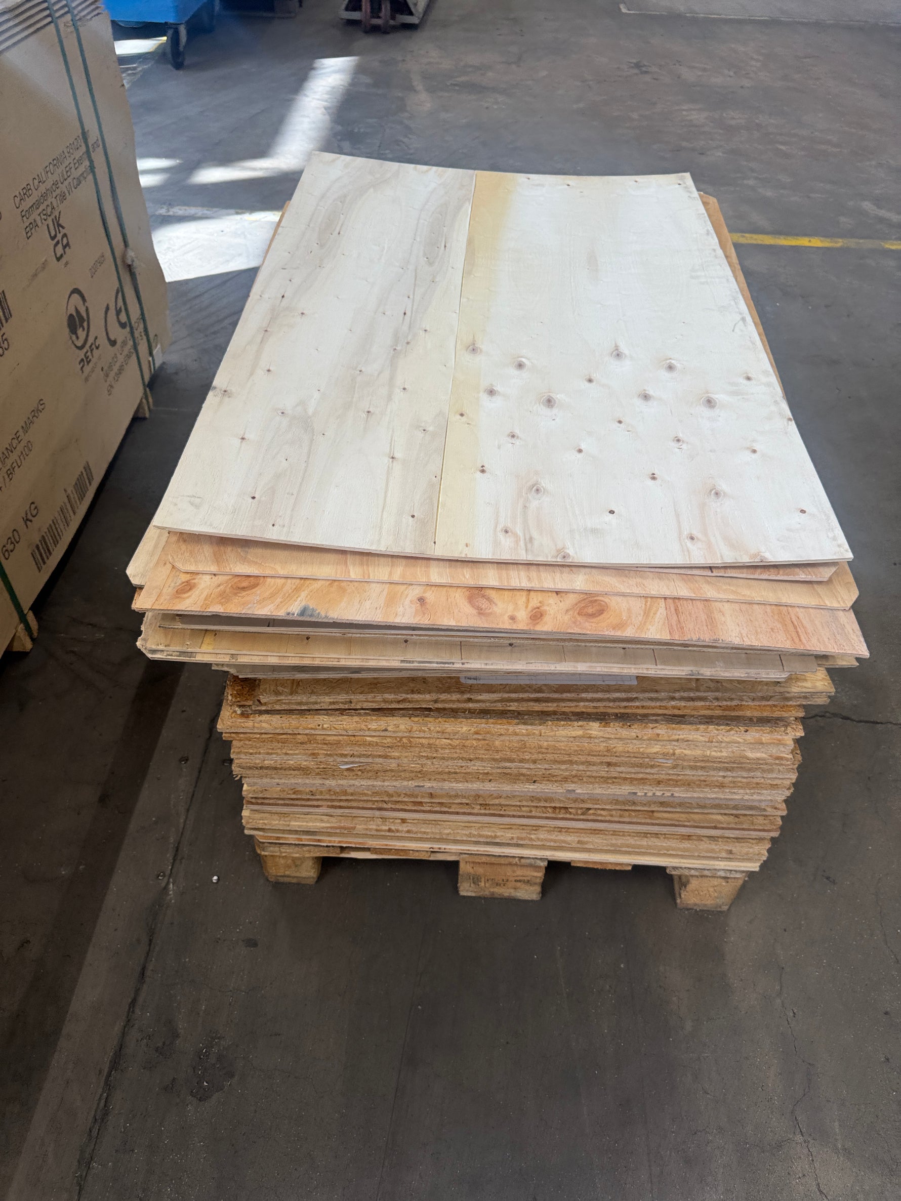 Pall OSB & Plywood – ca 70 skivor