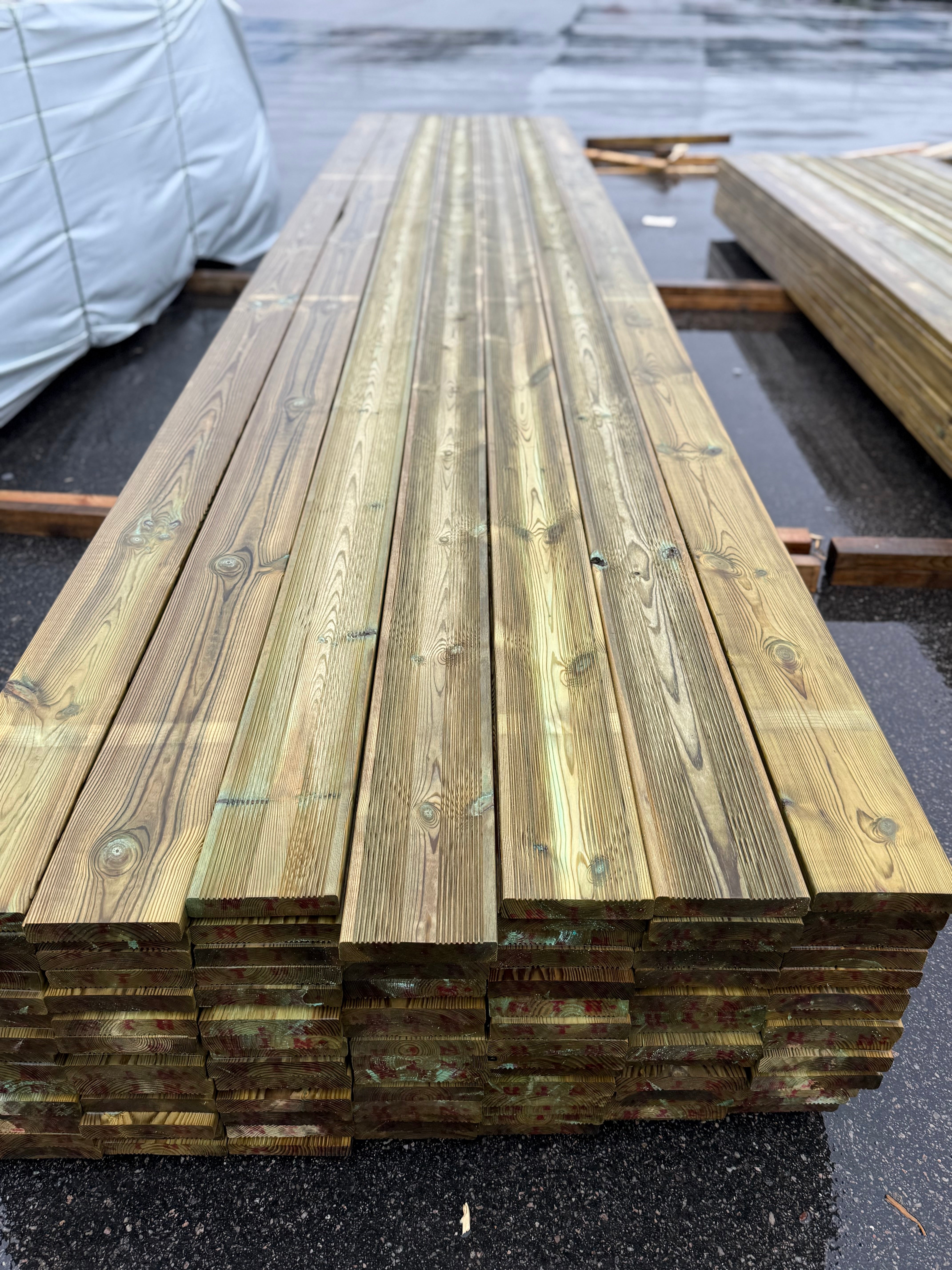 Paket Tryckimpregnerad Rillad Trall 27x145 5.40m 105st (B-Sortering)