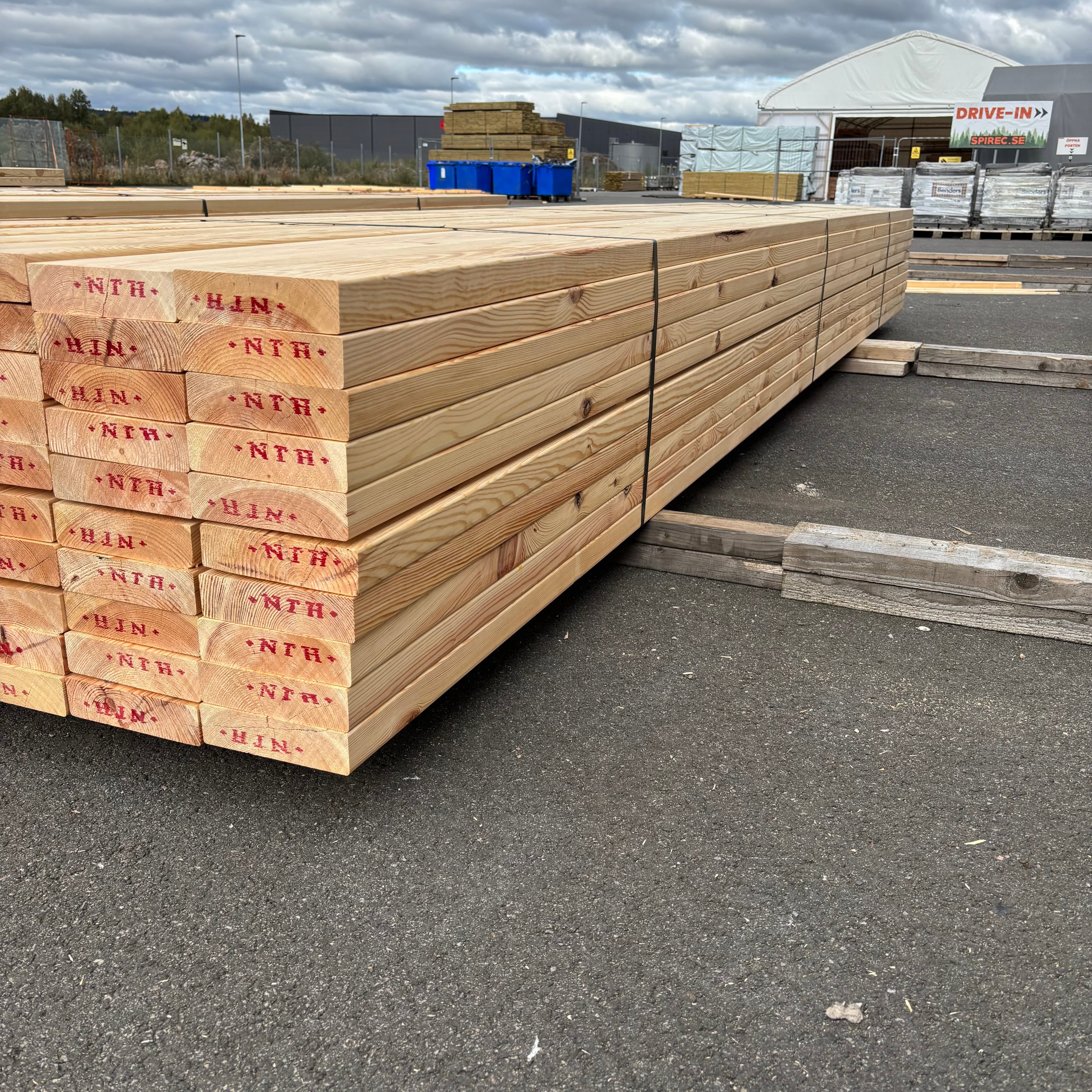 Paket Reglar 45x170mm – 60 st (4,80 m, furu)
