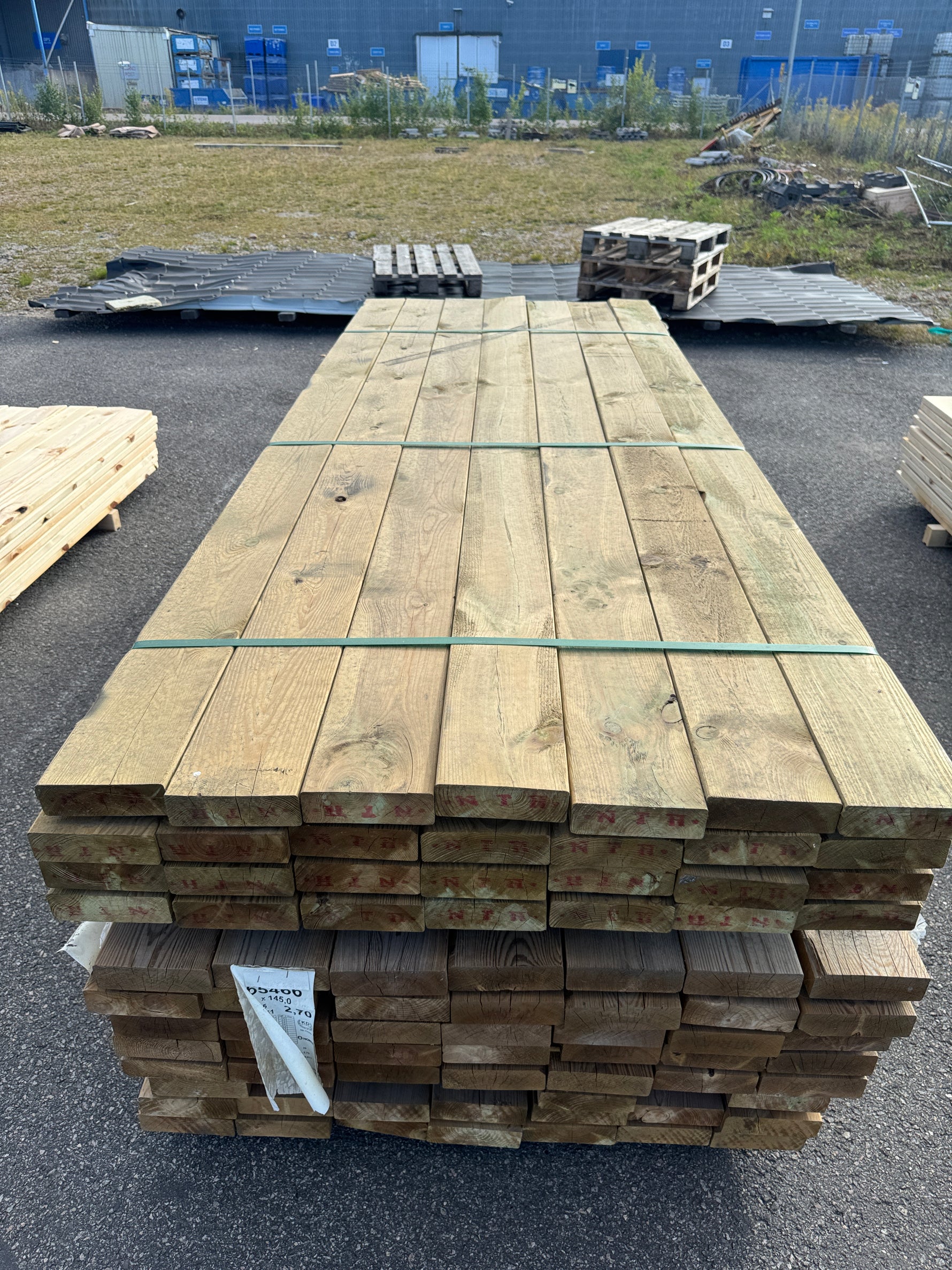 Paket Reglar 45x145 – 84st – 2.70 m – Tryckimpregnerade
