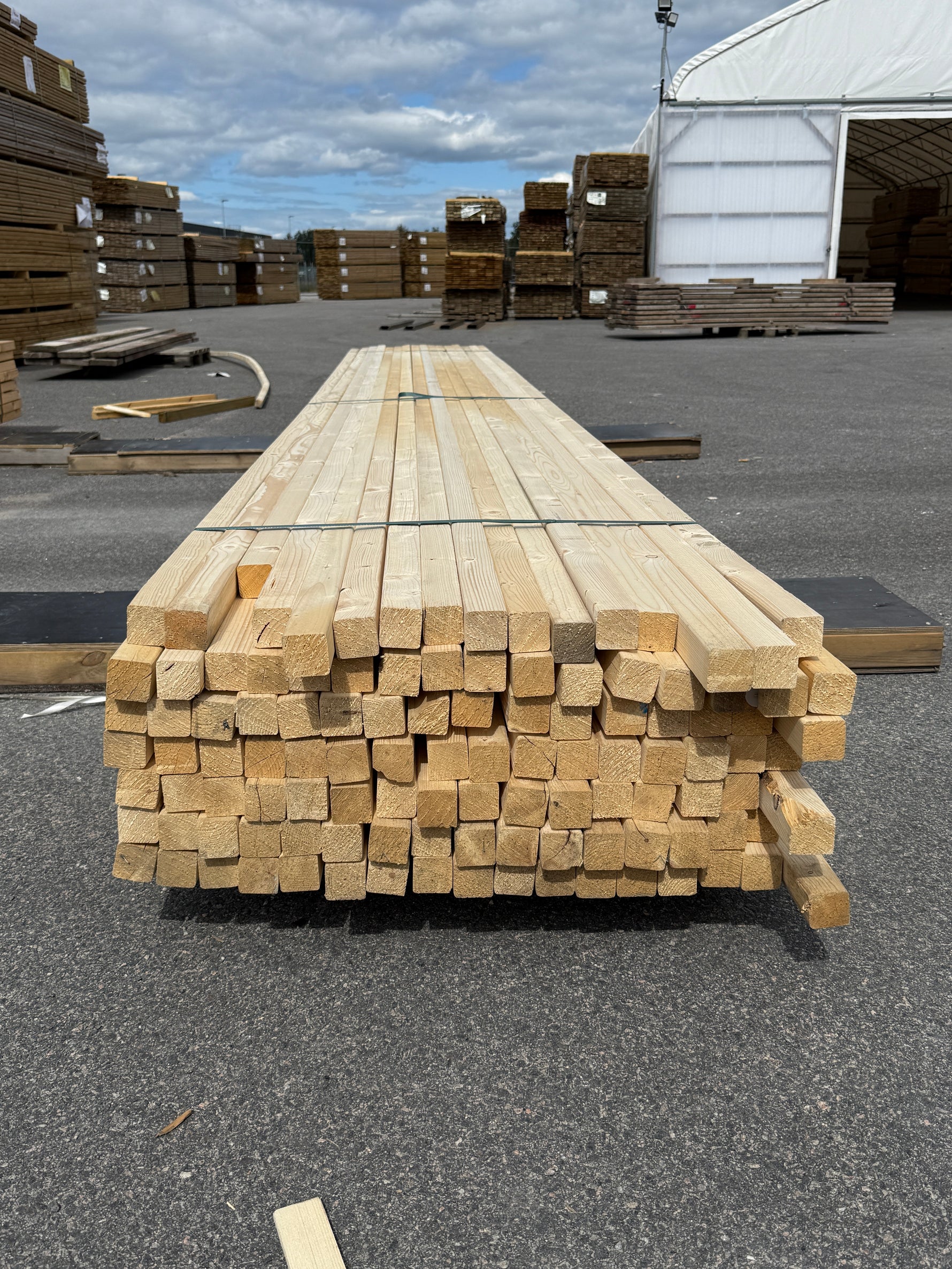 Paket Reglar 45x45 mm – 112 st (5,40 m, Gran)