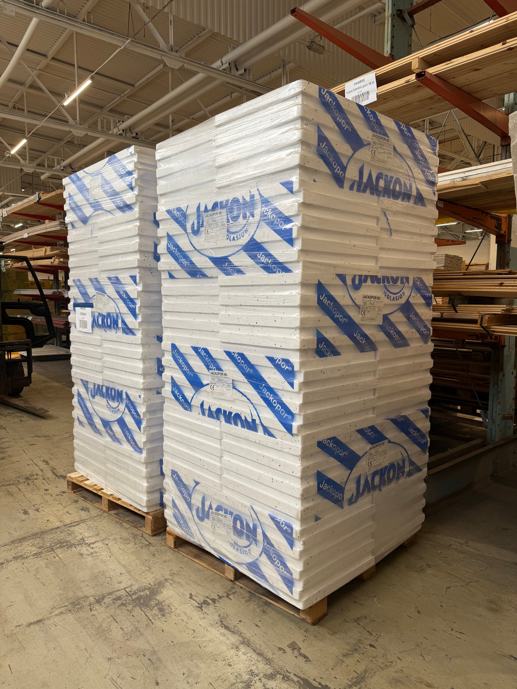 2 Pall Cellplast JACKOPOR 80 100mm Fals 585x1185mm