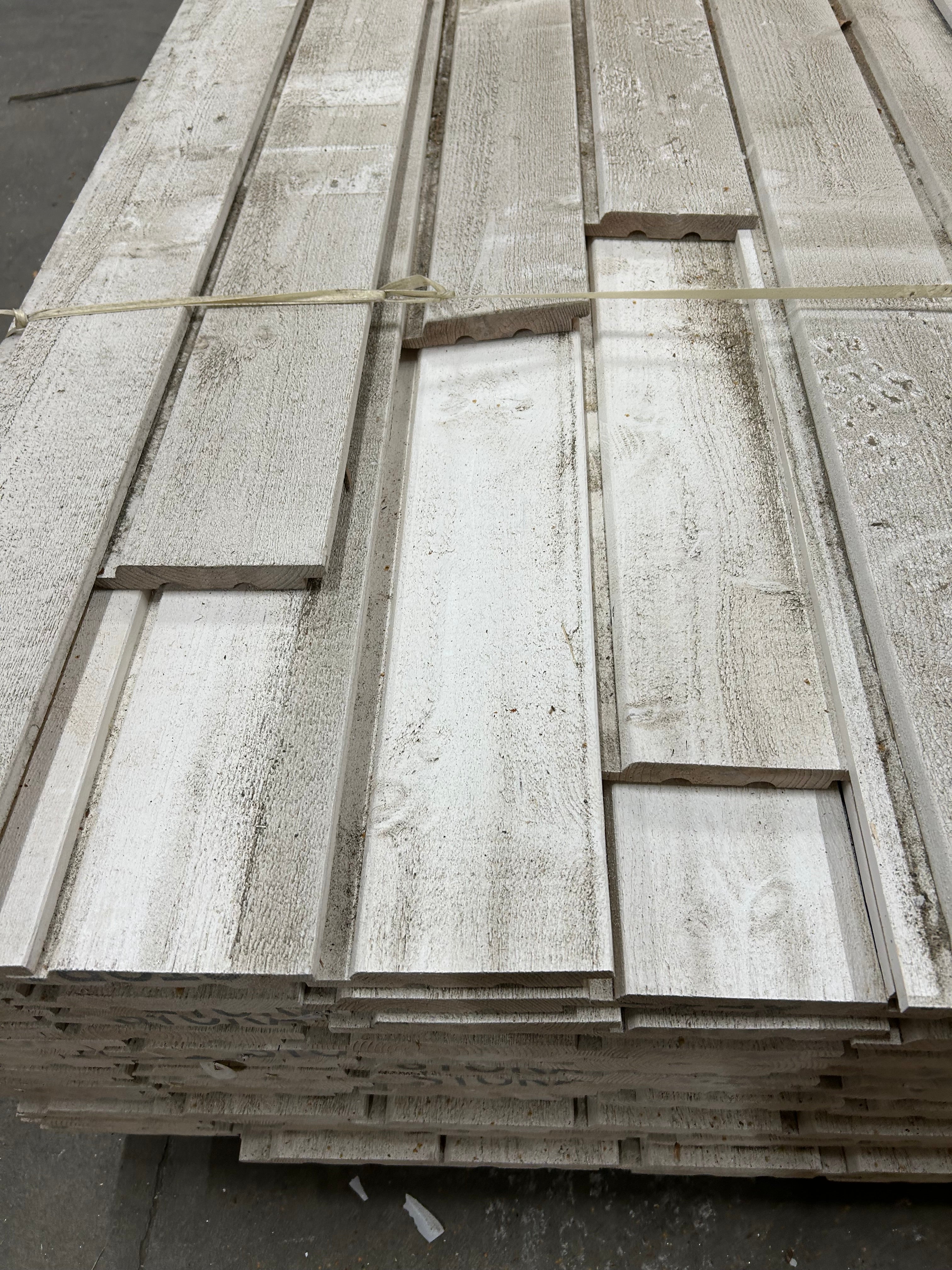 Paket Ytterpanel Falsad Enkelfas 21x147 mm – 126 st 4,20 m Vit