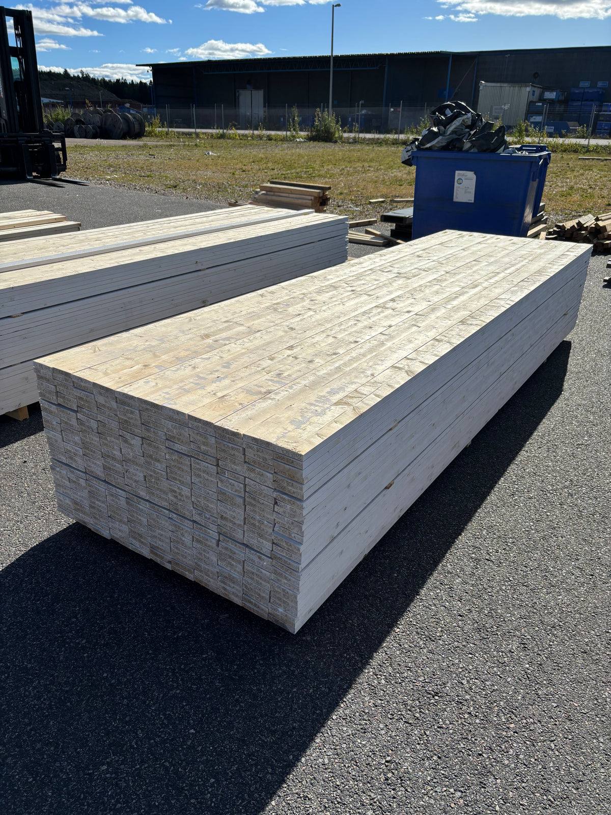Paket Finsågade Brädor 22x95mm 3,60m 286st Vit Mellanstruken