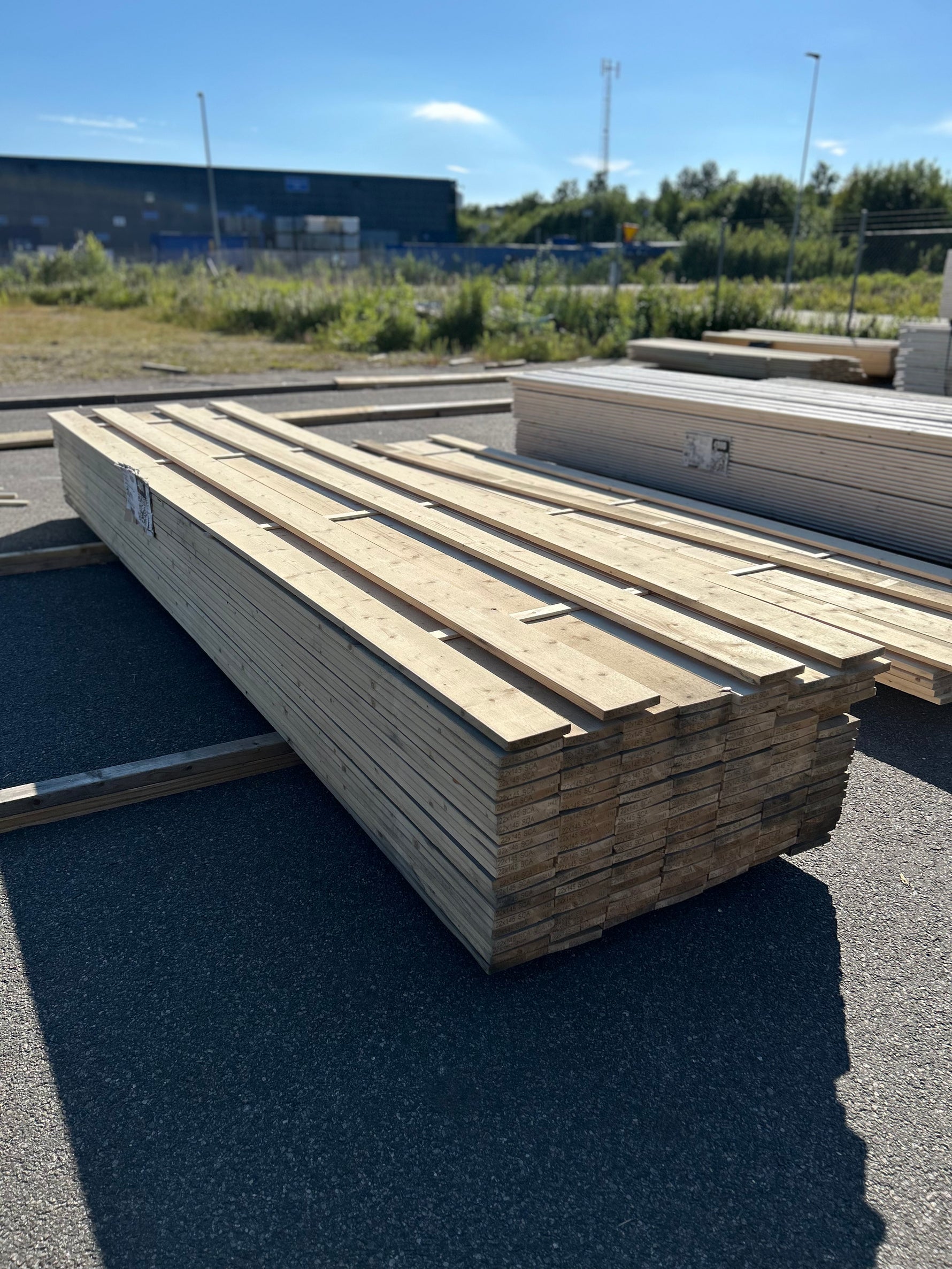 Paket Finsågade Brädor 22x145mm, 151st 4.80m Obehandlad