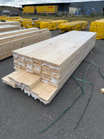 Parti Massivt Furugolv Borstad Ljusgrå Ekonomi 25x160 mm – ca 64,32 m²