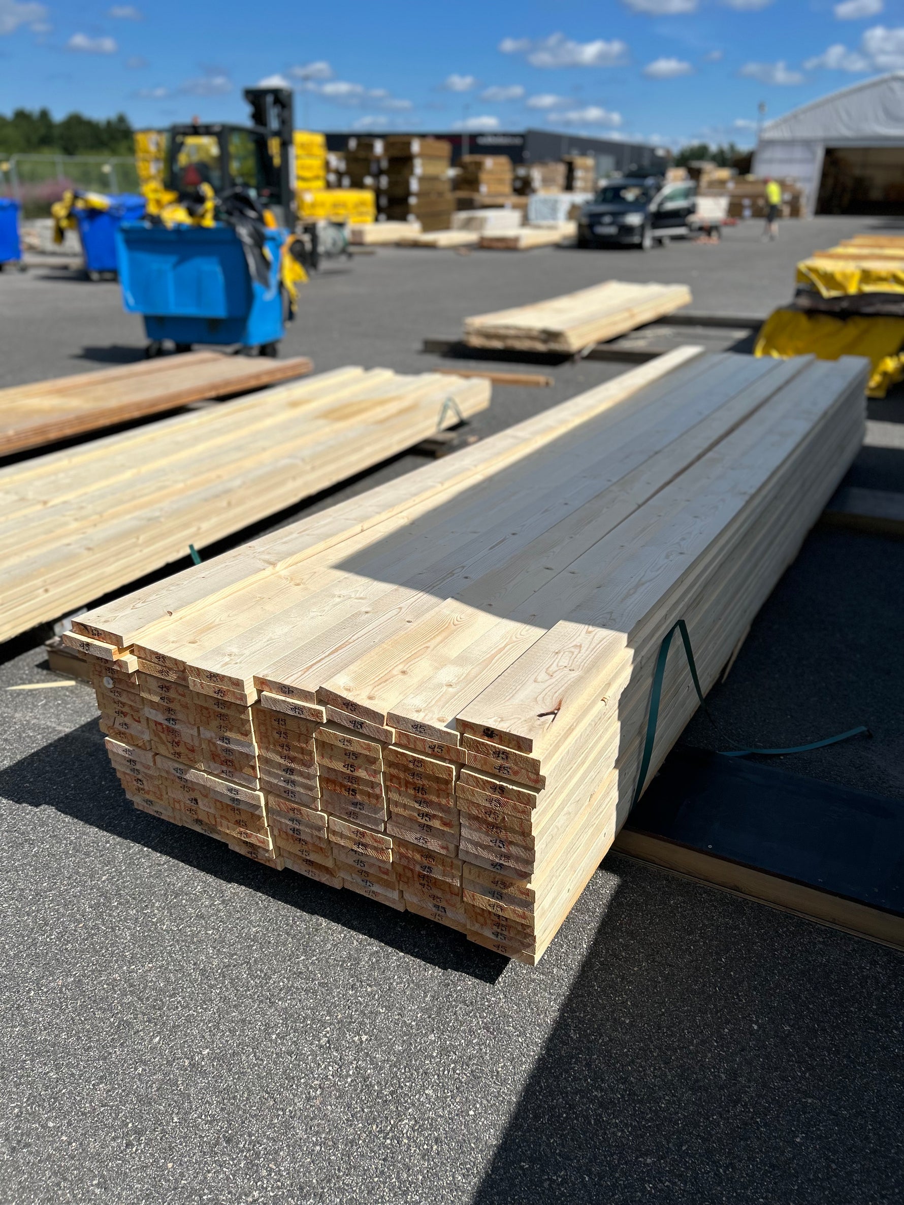 Paket Finsågade Brädor 28x145mm 4.50m 114st Obehandlad