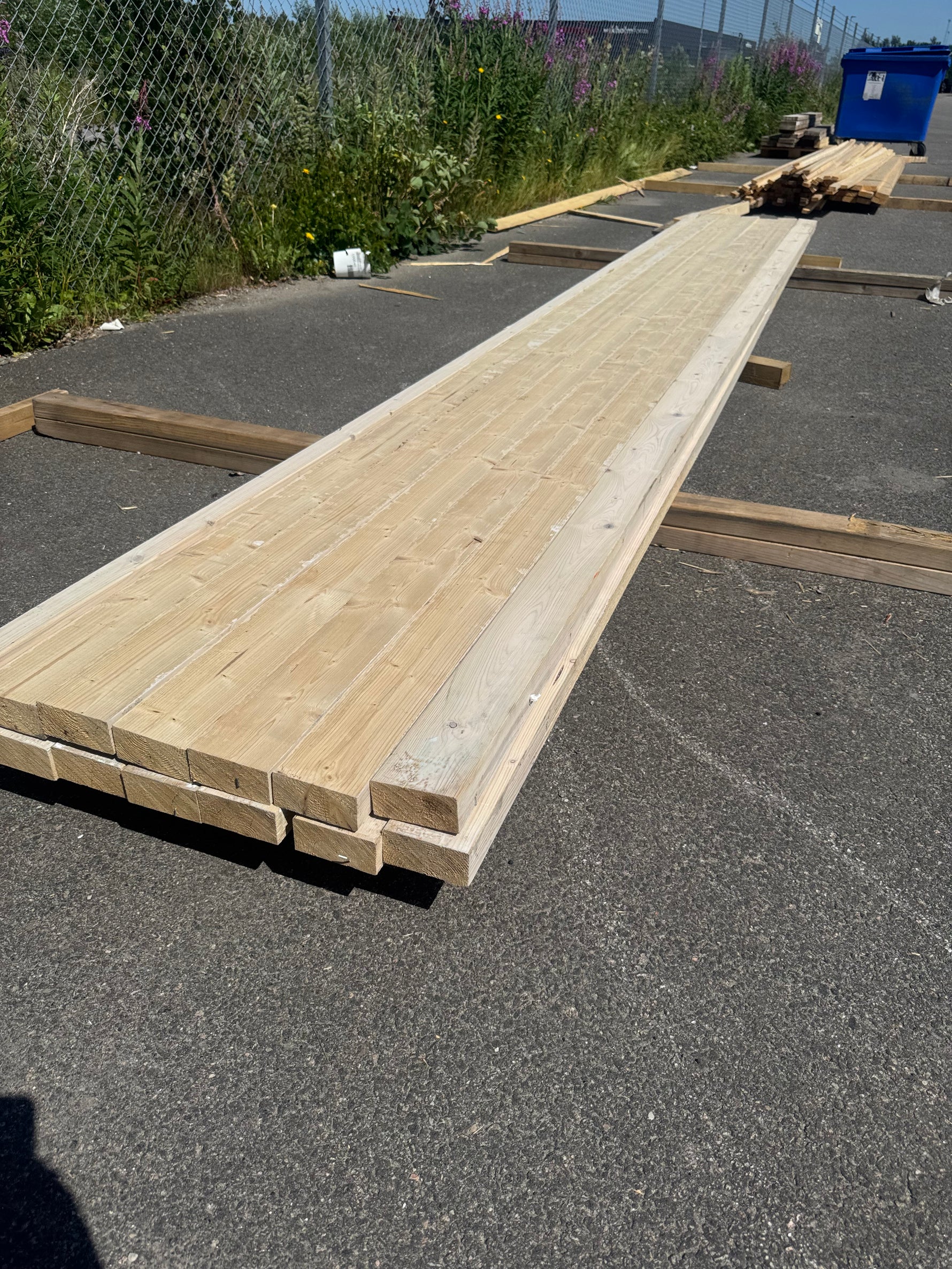 Paket Hyvlat Virke 45x95 mm, 13 st 4,80 m Vitlaserat