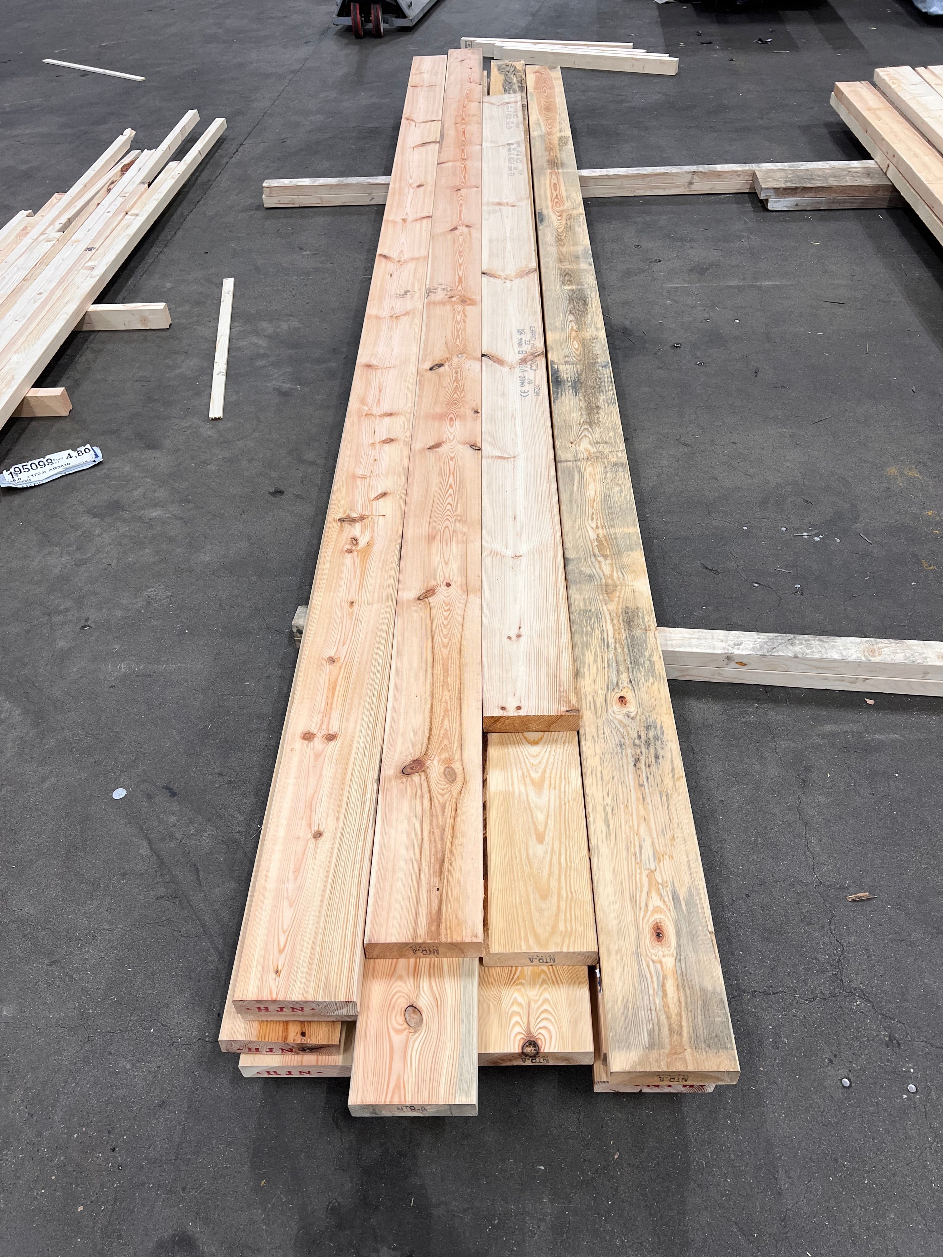 Paket Reglar 45x170mm- 15st (3,60 - 4,80m) Utsorterade