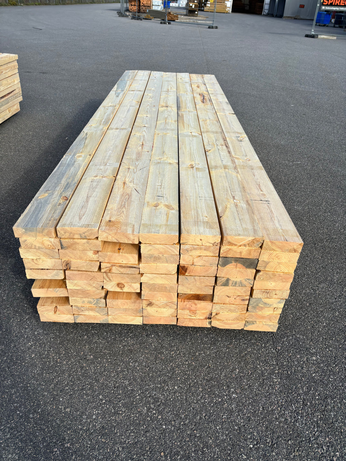 Paket Ohyvlade Reglar 47x150mm (3,00–3,60m) 70st
