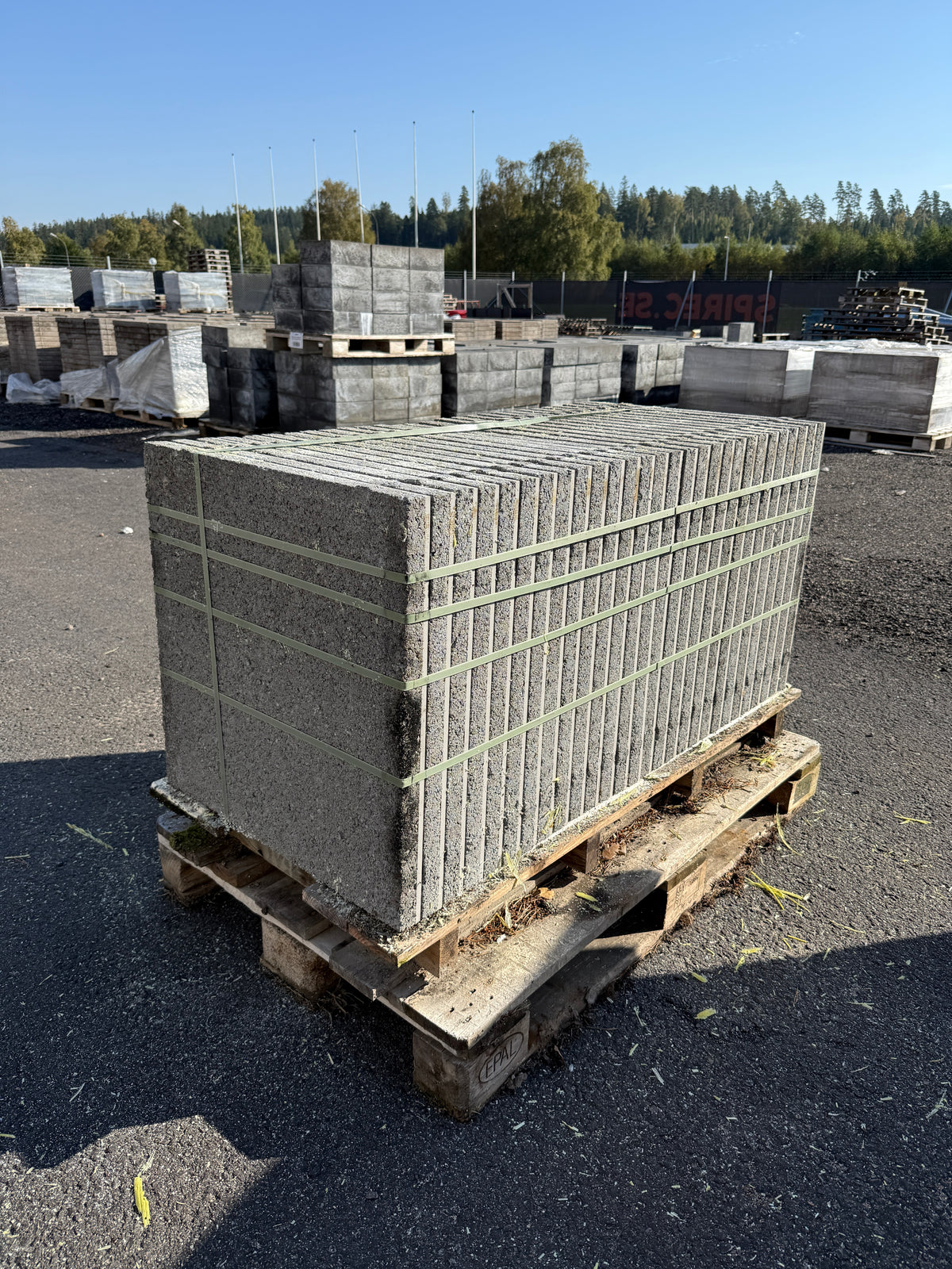 Pall GeoCeramica Marmorsten Grå 600×600×40 mm – 28 st, 10,08 m²