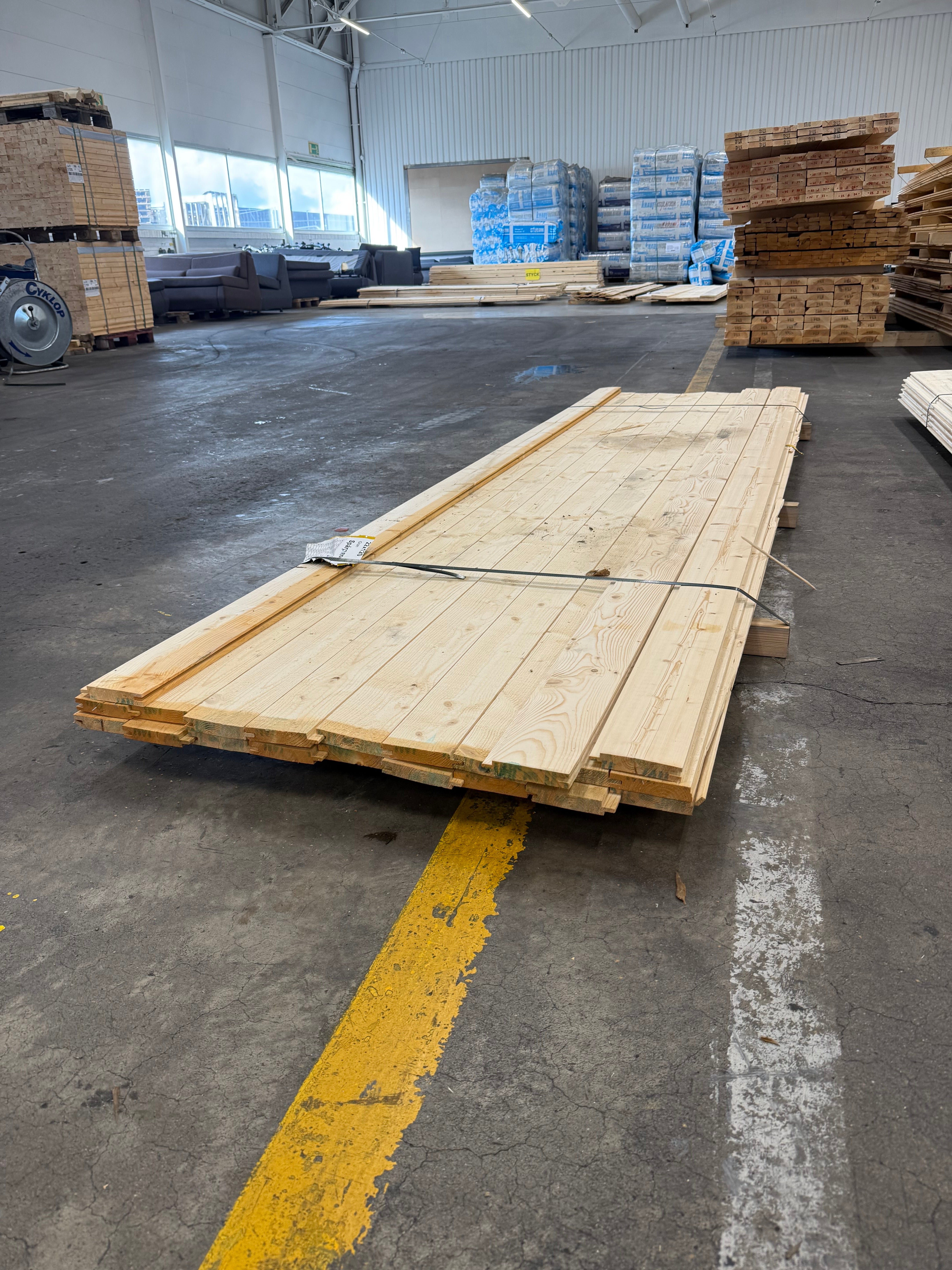 Paket Spårpanel 22x120mm 21st 3.30m