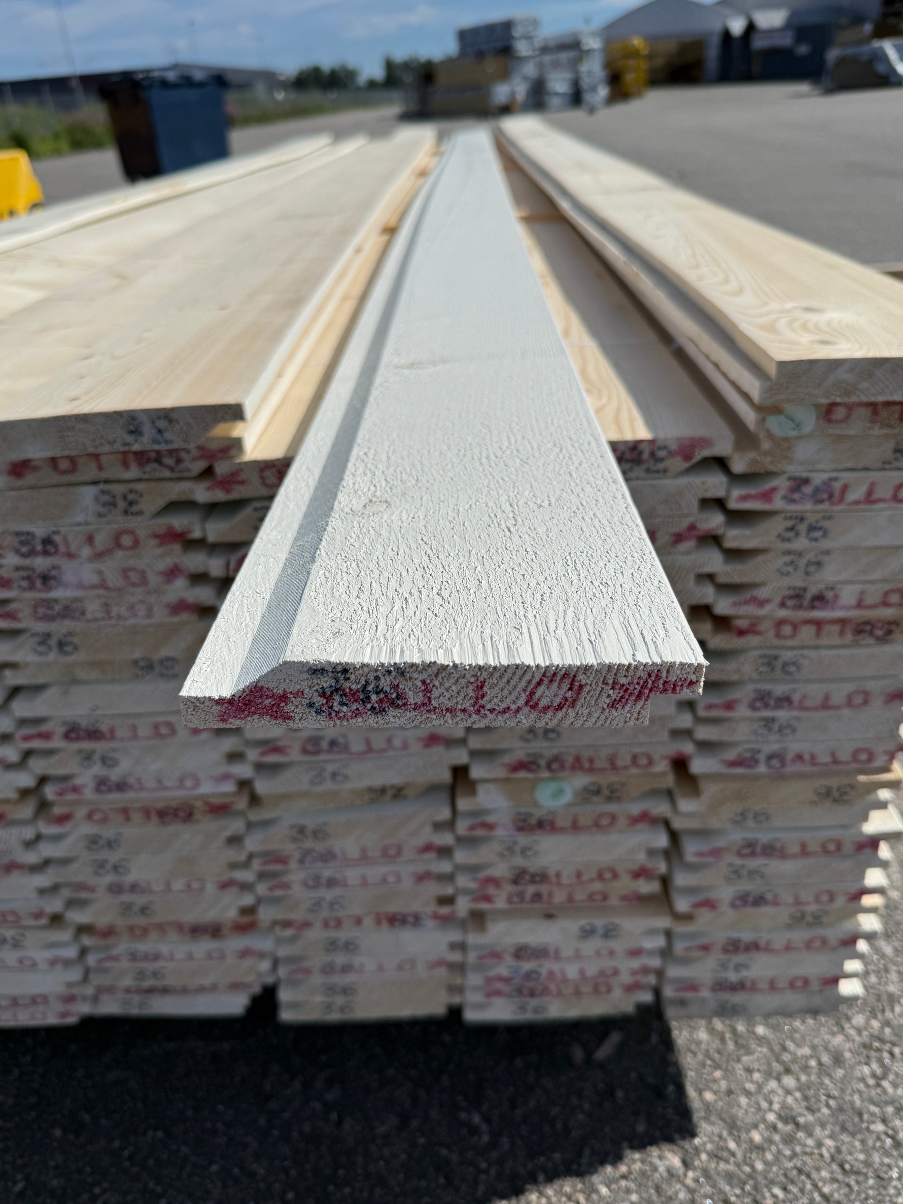 Paket Ytterpanel Enkelfas Halvspont 22x145mm, 149st 3.60m Mellanstruken