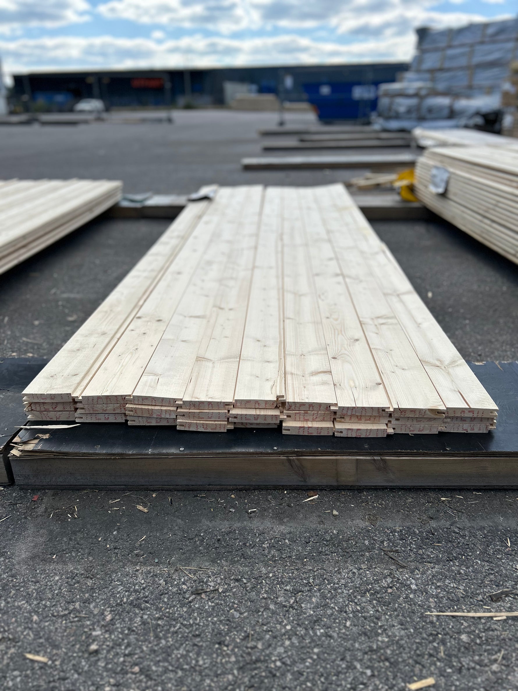Paket Ytterpanel 22×120mm 3,00 m 27 st Obehandlad Gran