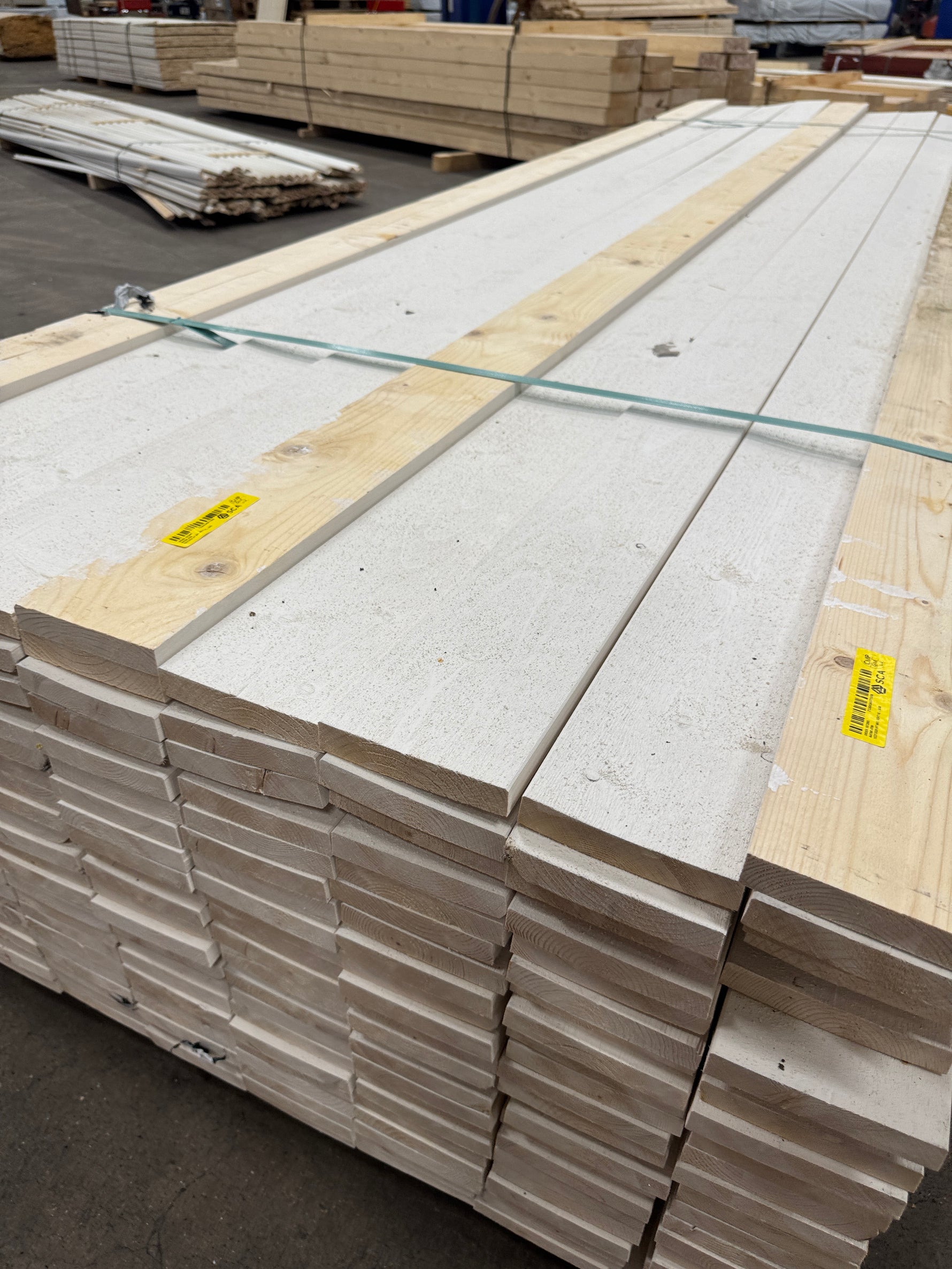 Paket Finsågad Panel 22x120mm 3,60m – 192 st Vit