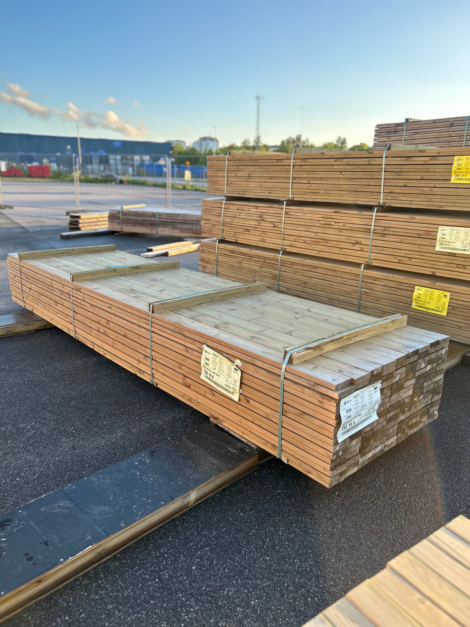 Paket Tryckimpregnerad Rillad Trall 28x120mm, 144st 4.20m