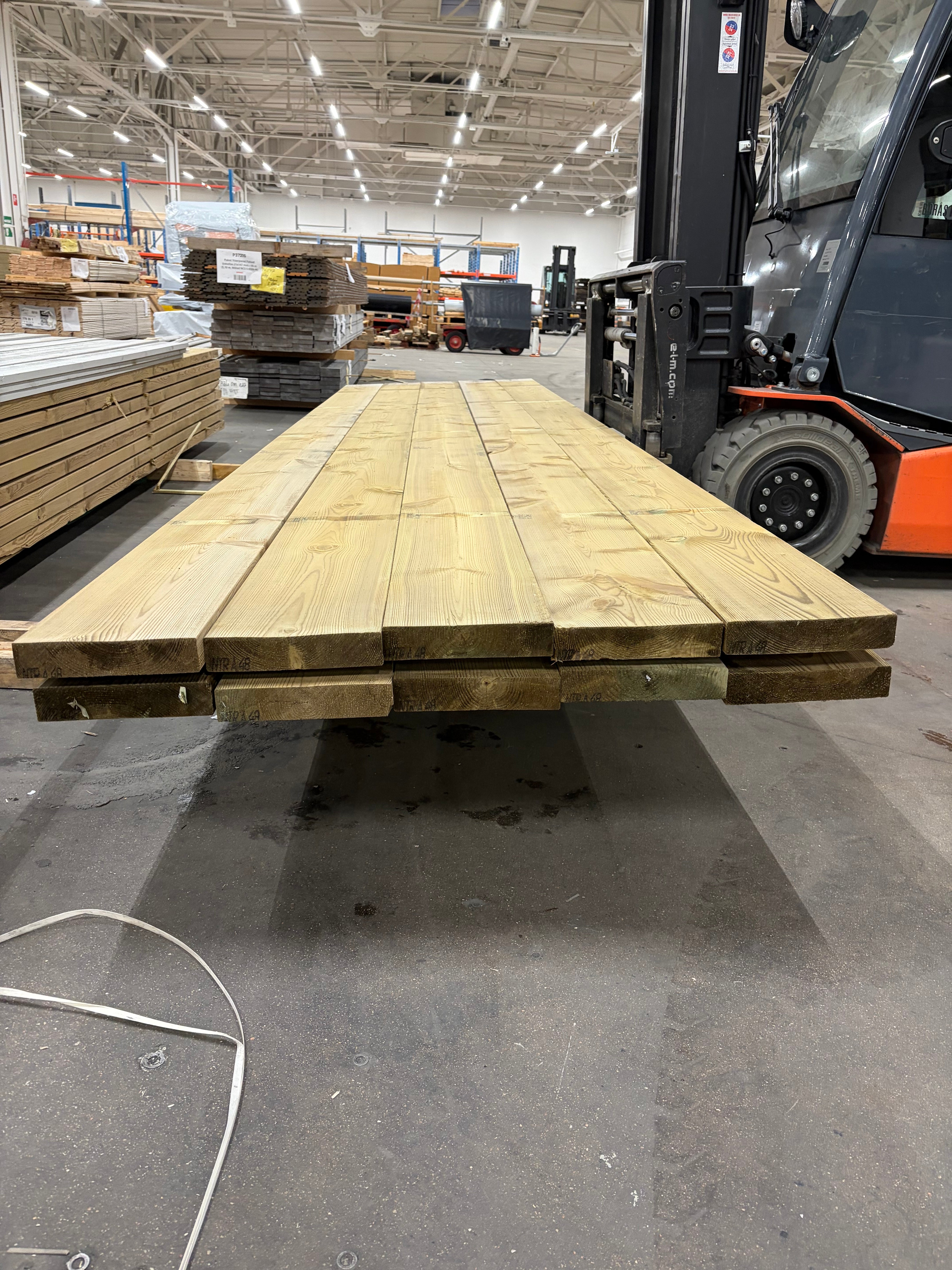 Paket Reglar 45x220mm – 10 st 4,80 m Tryckimpregnerad C24 NTR A