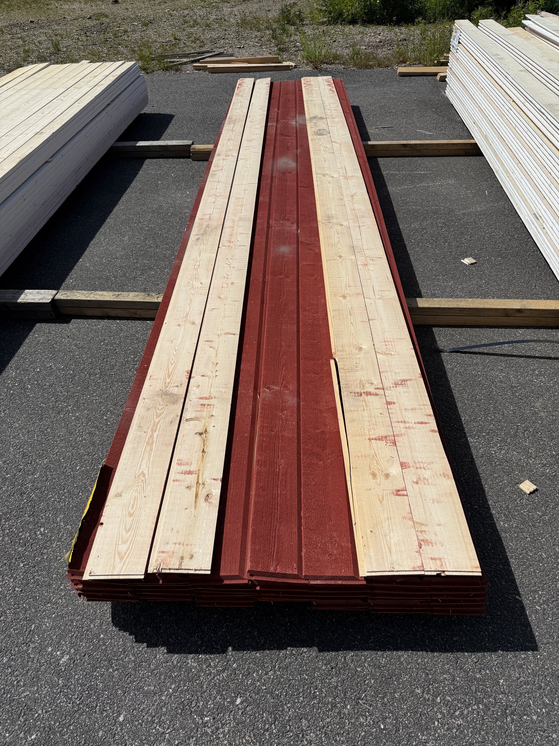 Paket Ytterpanel Enkelfas Ändspont 22x145mm, 46st 4.80m Grundmålad&nbsp;