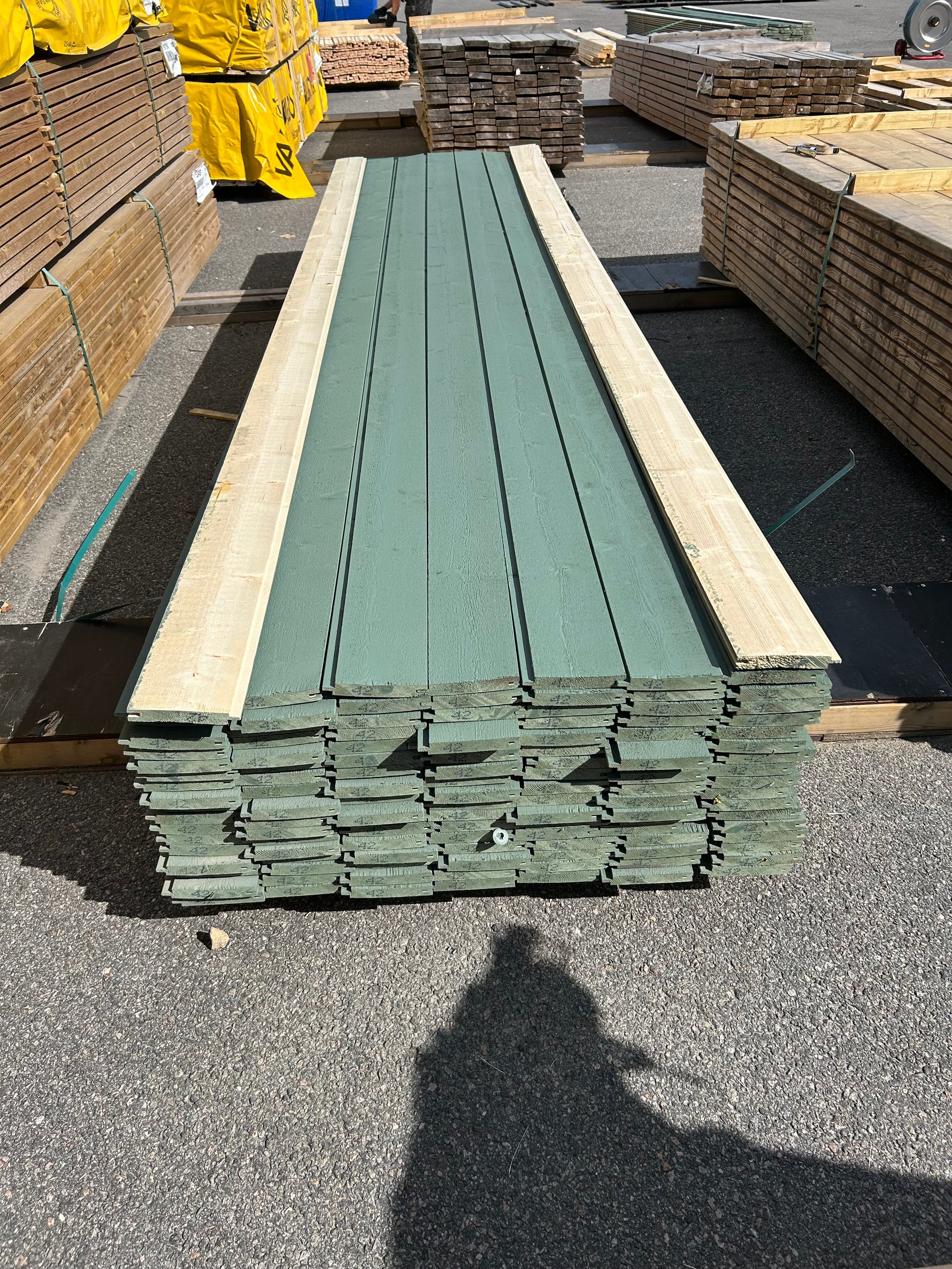 Paket Spontad Spårpanel 22x145mm 4,20m 121st Gran