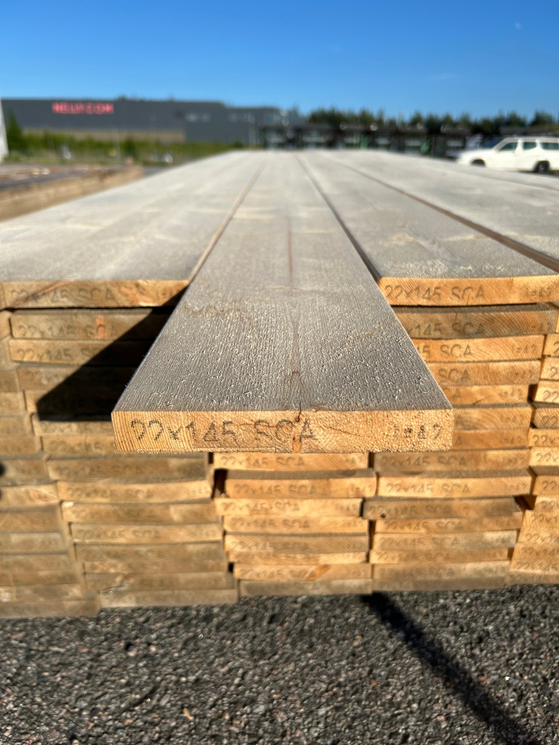 Paket Finsågade Brädor 22x145mm, 105st 4.20m Väderbitet