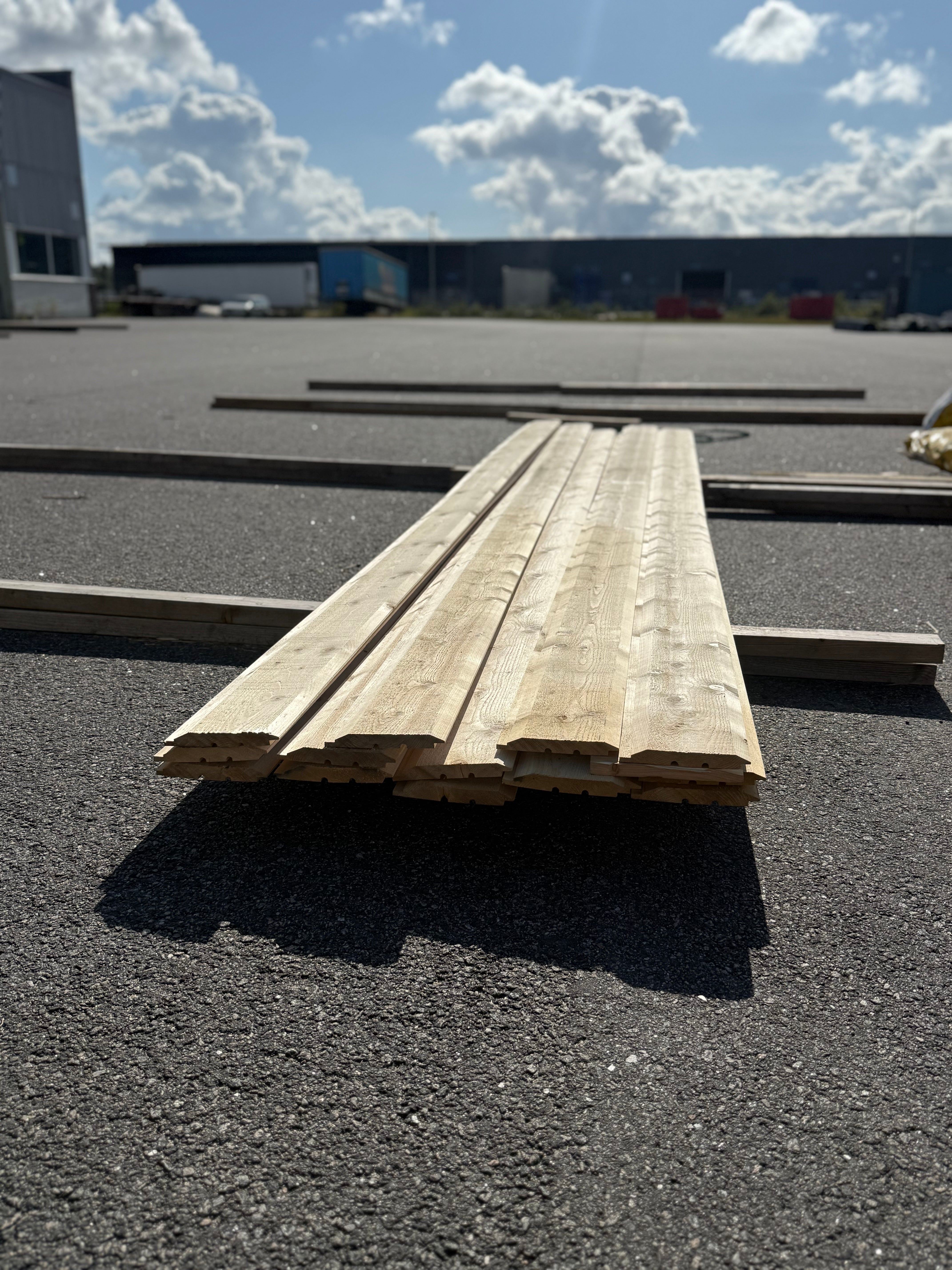 Paket Timmerpanel 22x170 – Gran (14 st, 4,2 m)
