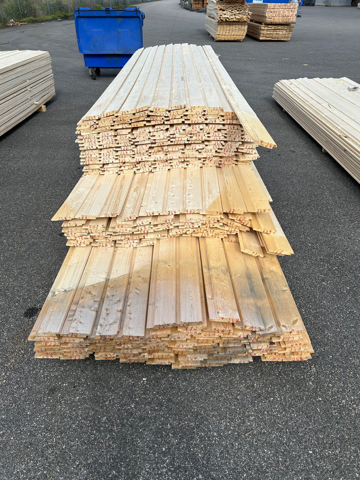 Paket Springpanel 22x120 mm – 3,60–4,80 m (Andra sortering)