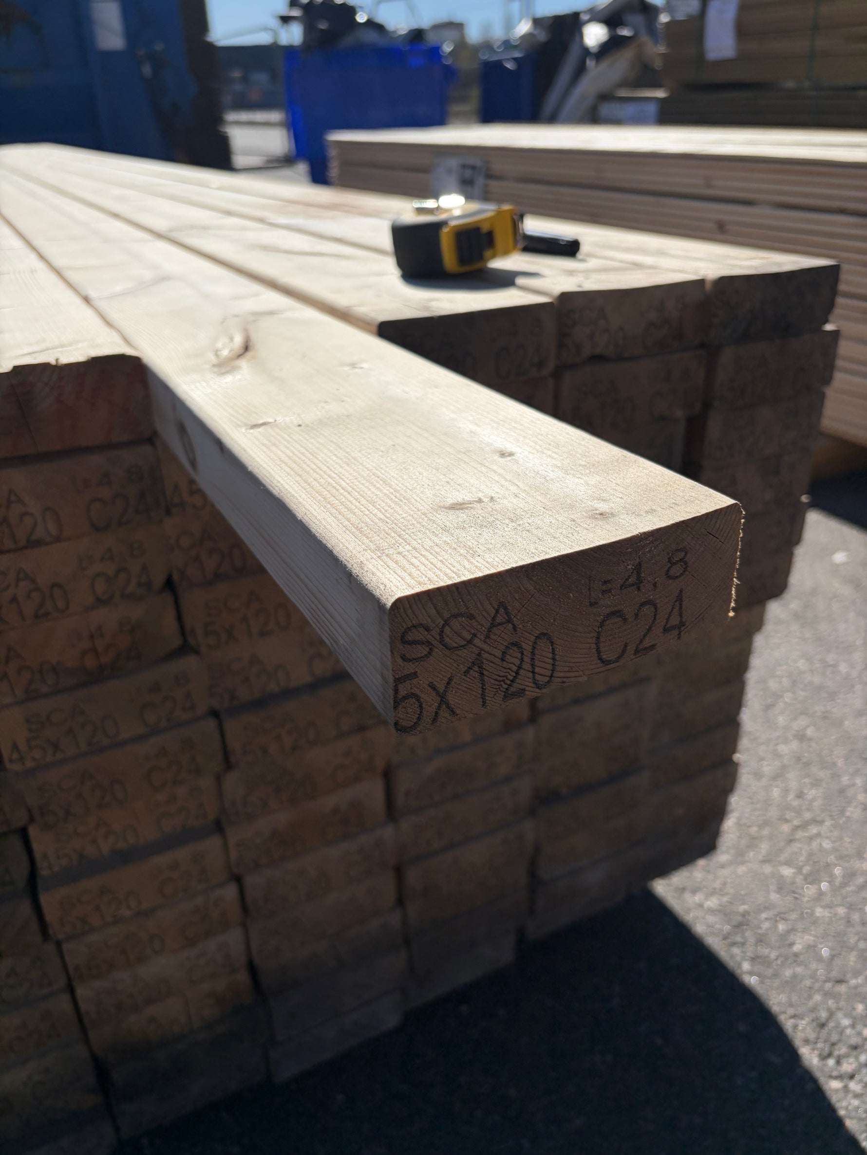 Paket Reglar 45x120mm 4,80m 117st C24 Väderbitet